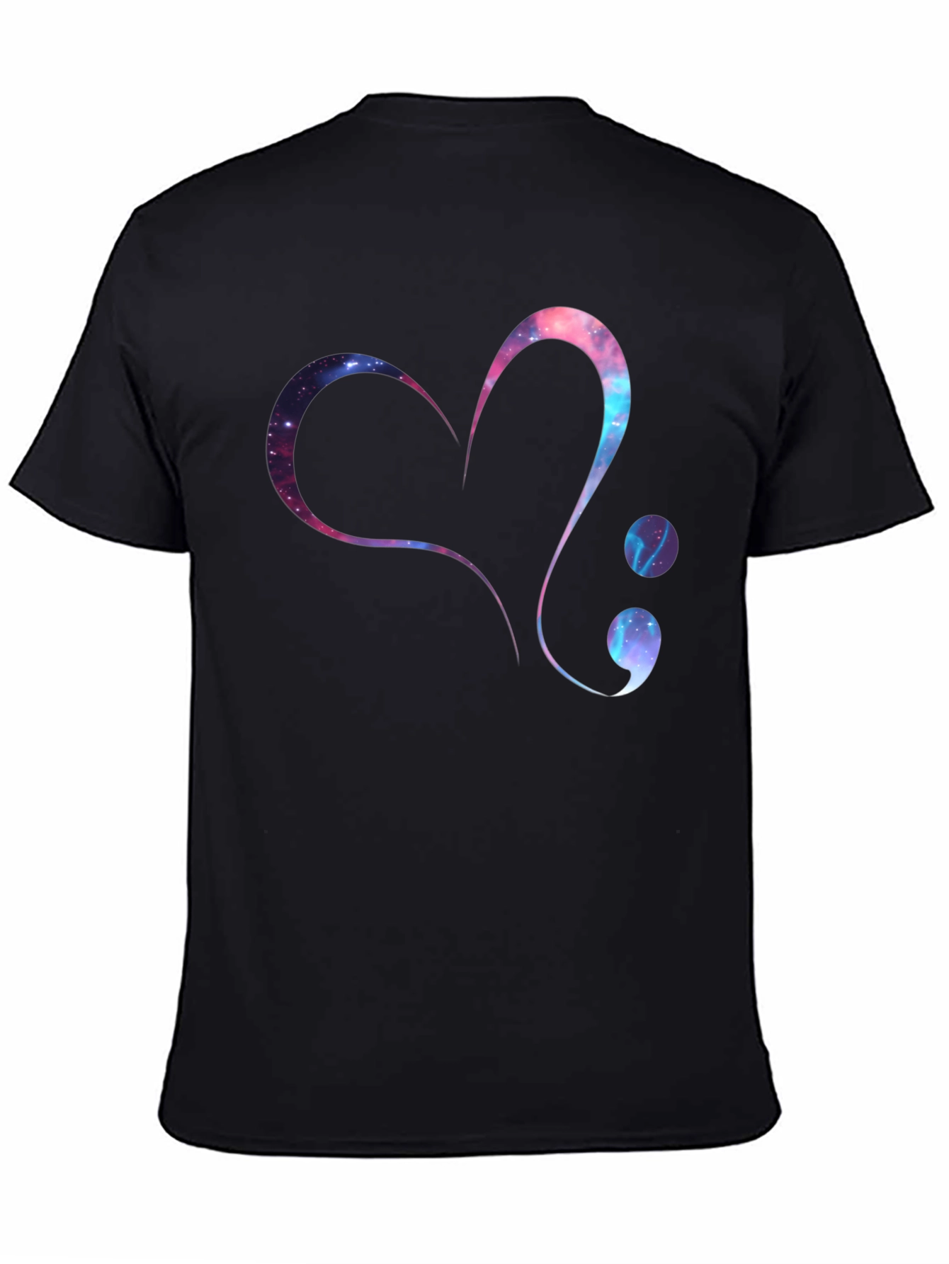 Galaxy Heart Semicolon Graphic Tee