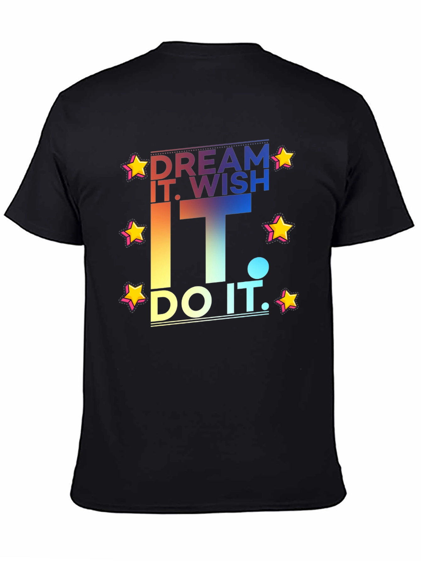 Dream Wish Do It Graphic Tee - Black T-Shirt