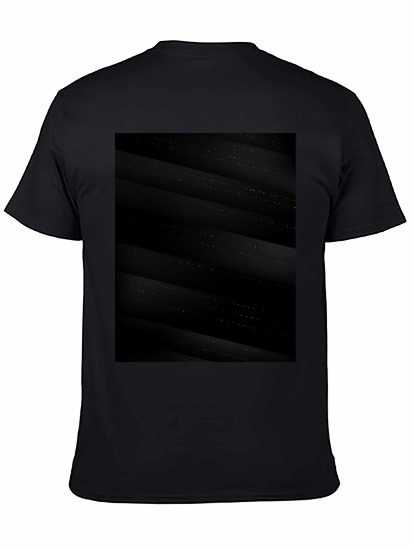 Modern Black Geometric Pattern Tee