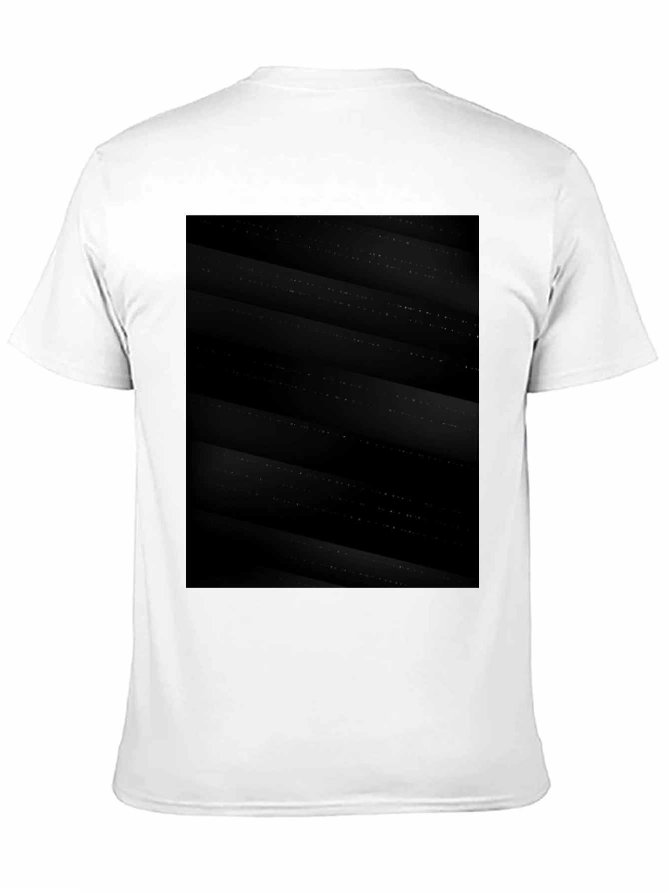 Modern Black Geometric Pattern Tee