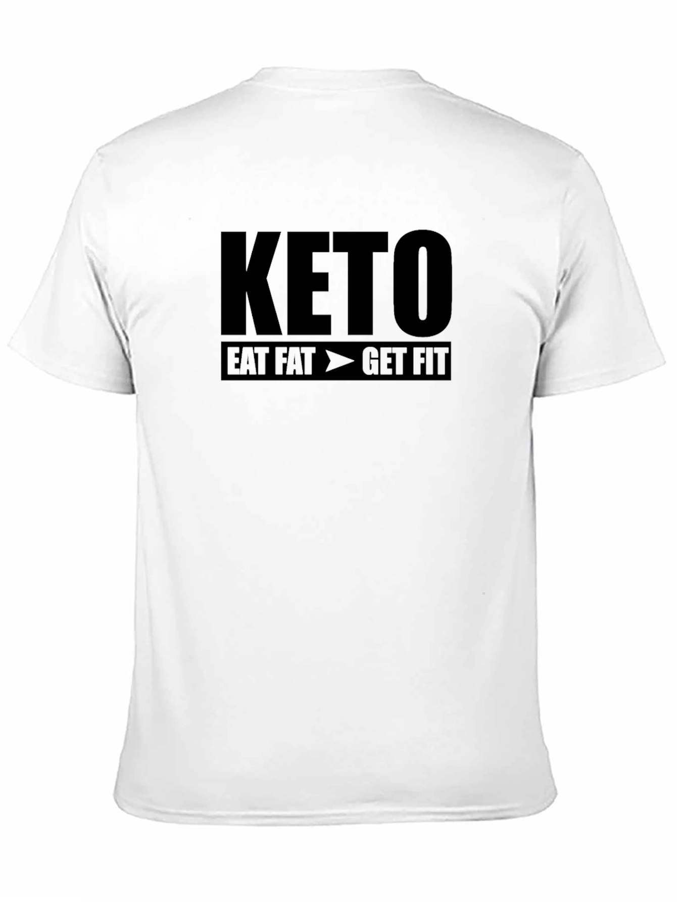 Keto Eat Fat Get Fit T-Shirt - Black