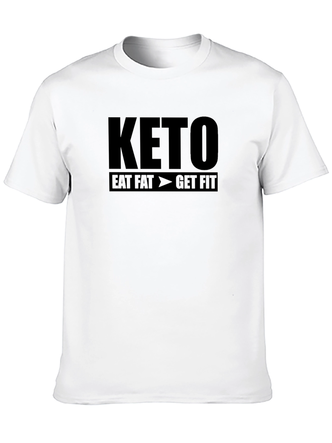 Keto Eat Fat Get Fit T-Shirt - Black