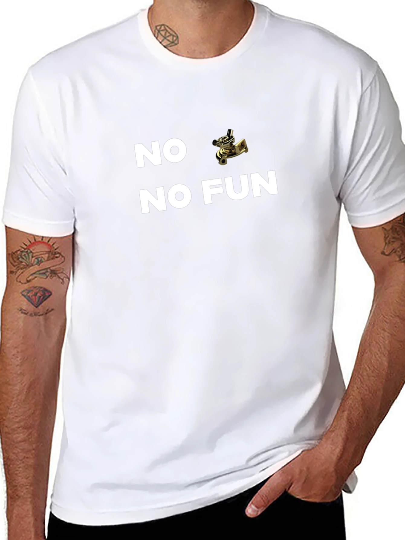 No Fun T-Shirt - Black Graphic Tee