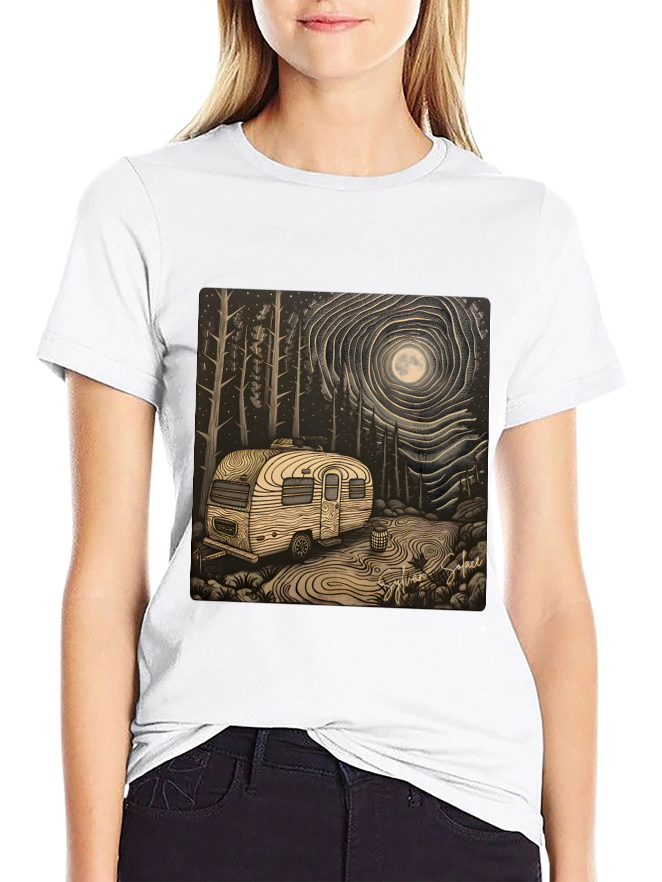 Camping Under the Moon T-Shirt