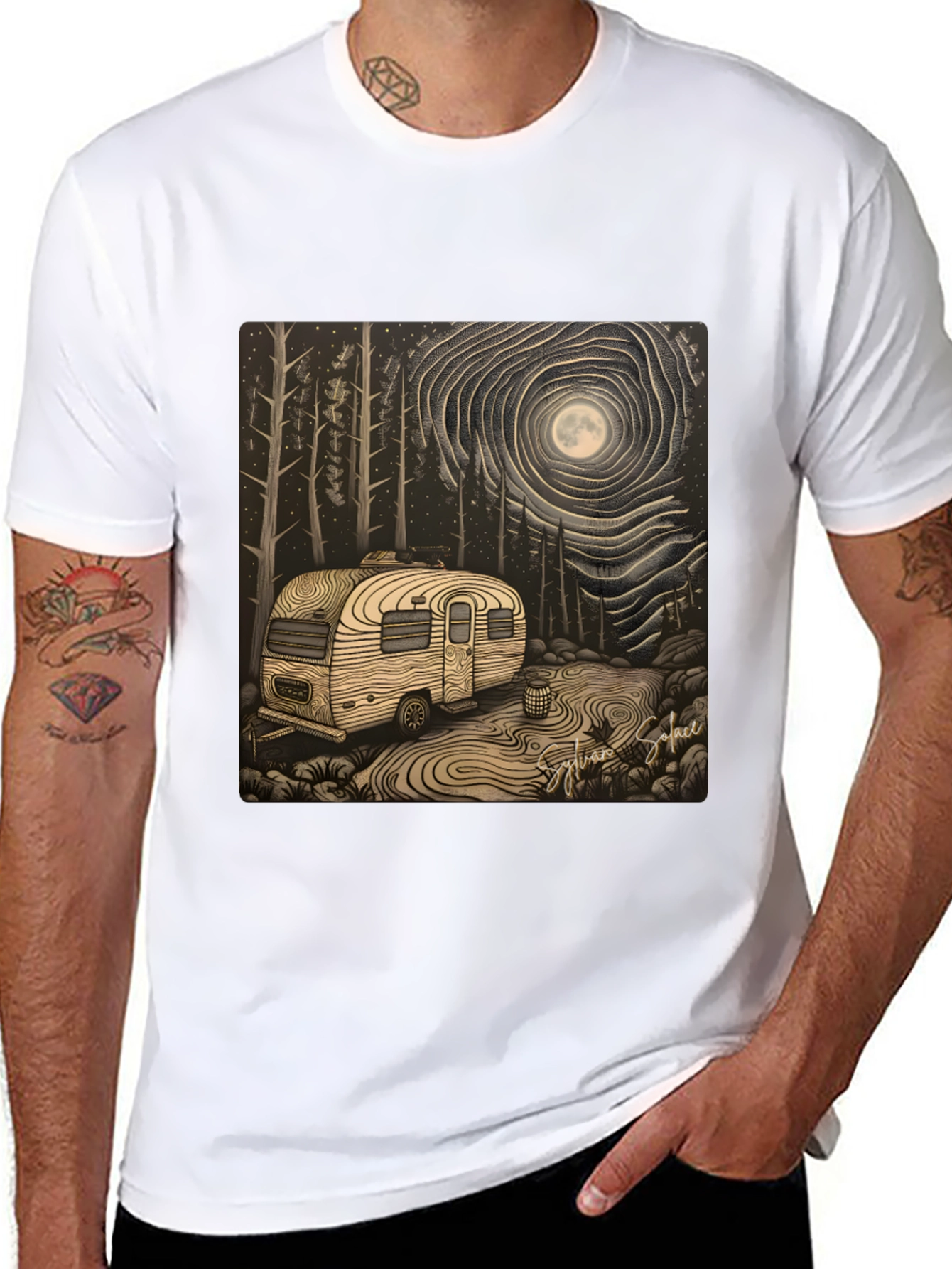 Camping Under the Moon T-Shirt