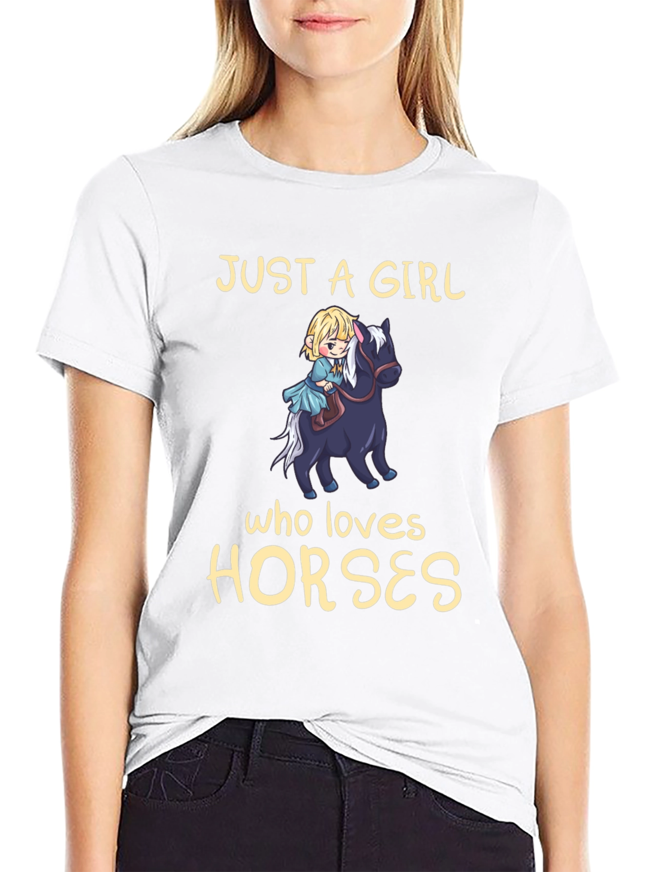 Girl Who Loves Horses T-Shirt