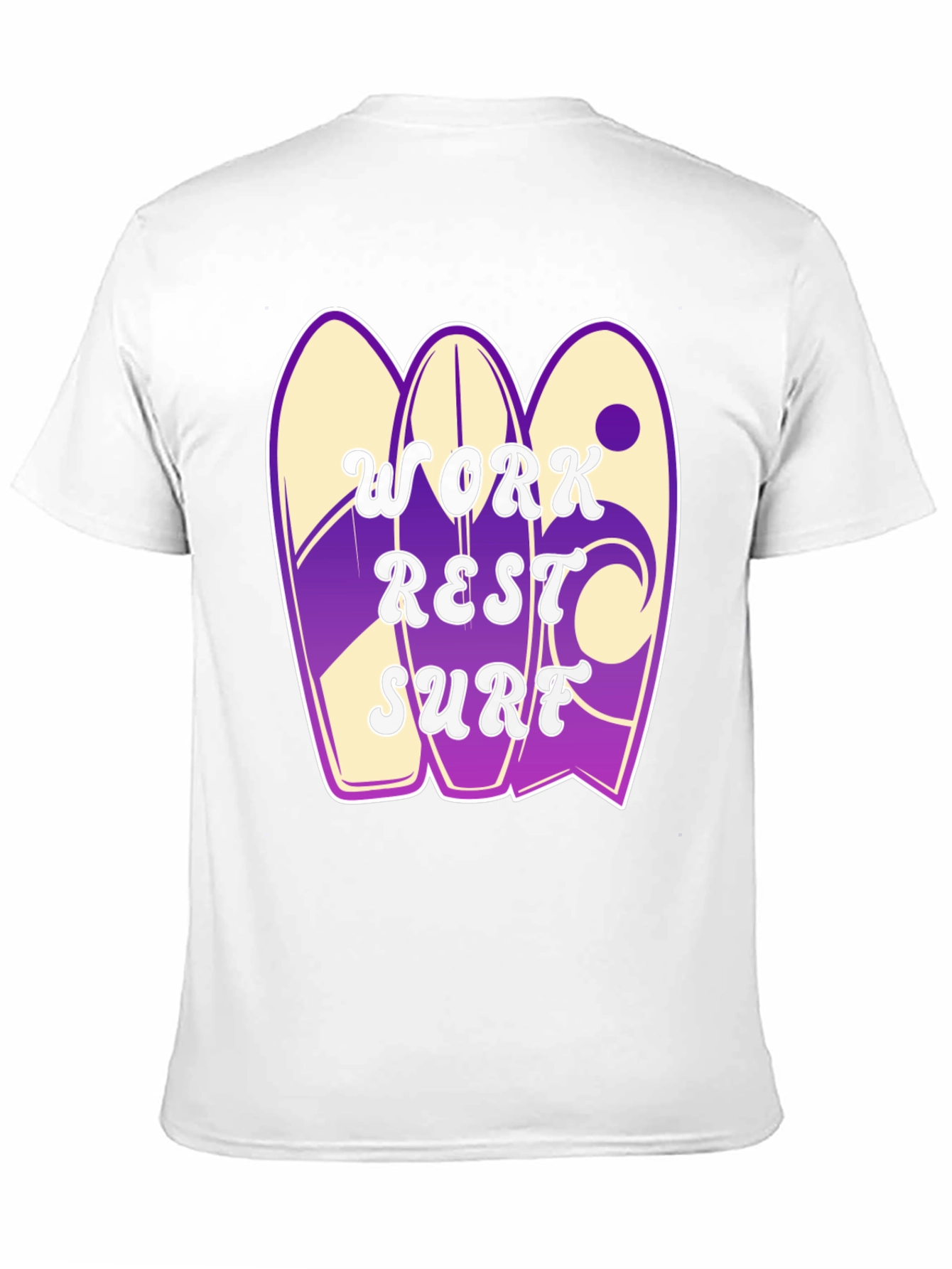 Work Rest Surf Graphic Tee - Black