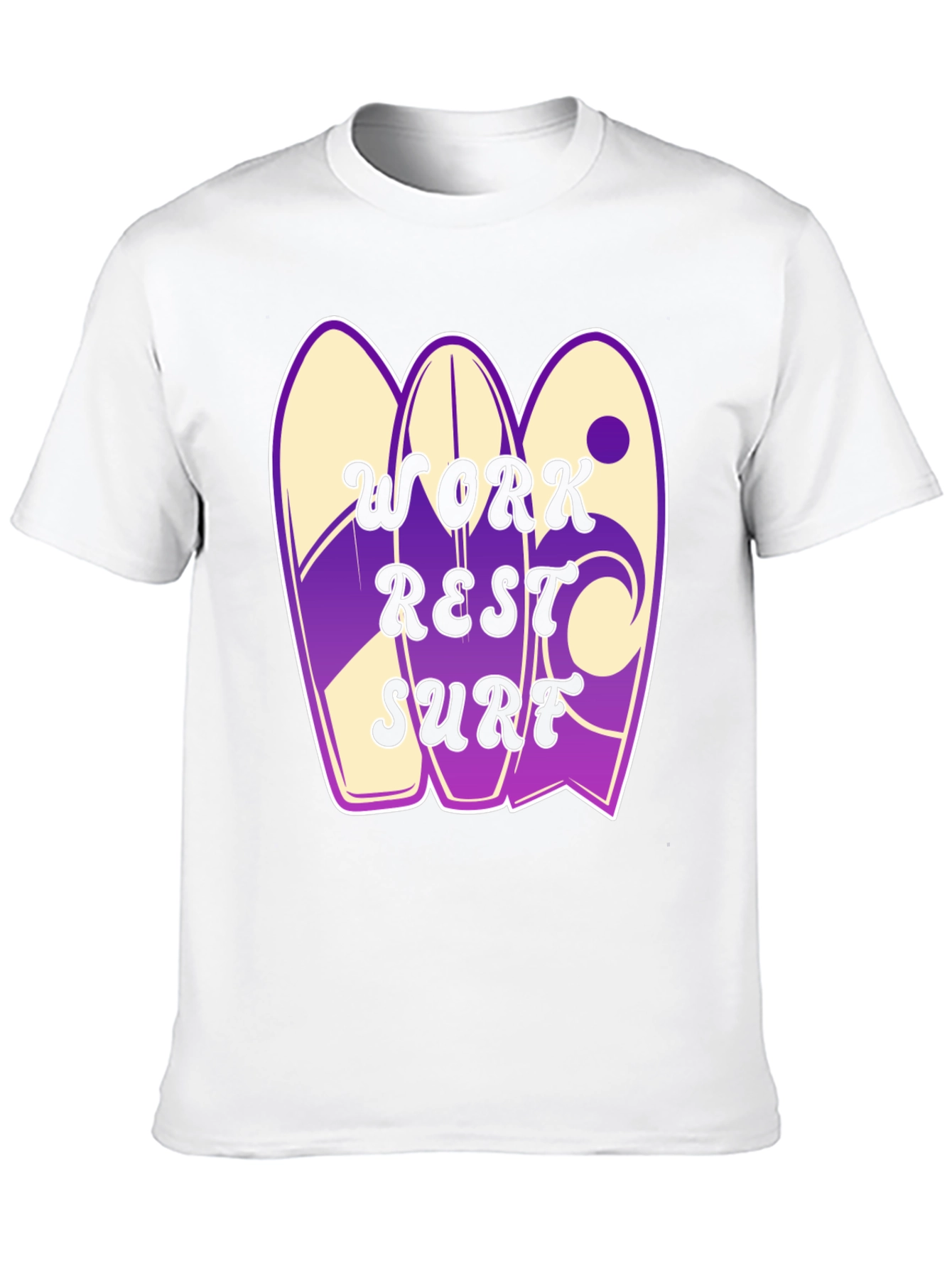 Work Rest Surf Graphic Tee - Black
