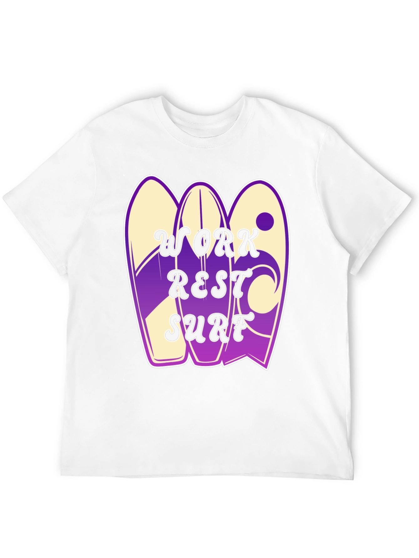 Work Rest Surf Graphic Tee - Black
