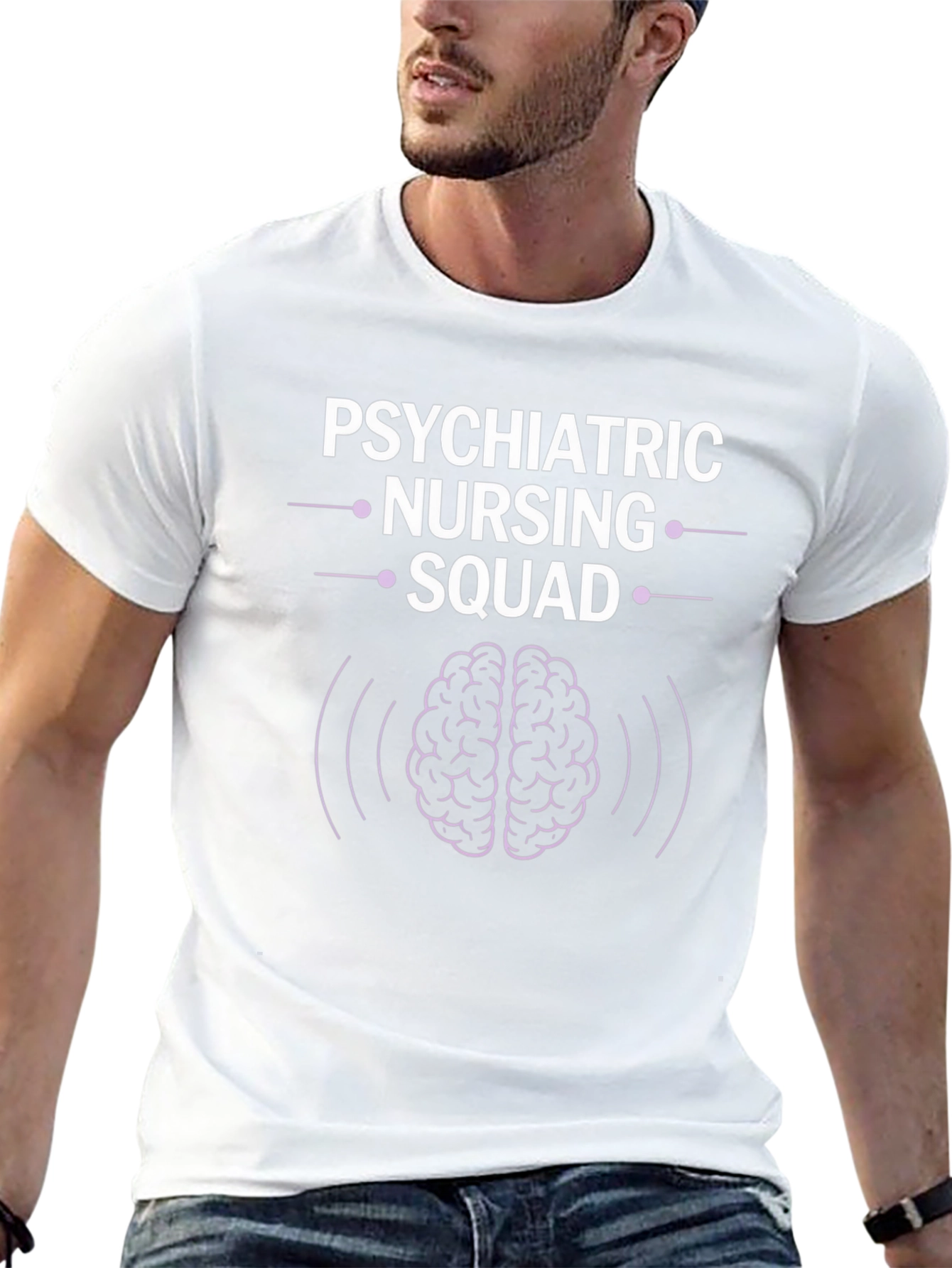 Psychiatric Nursing Squad Graphic T-Shirt
