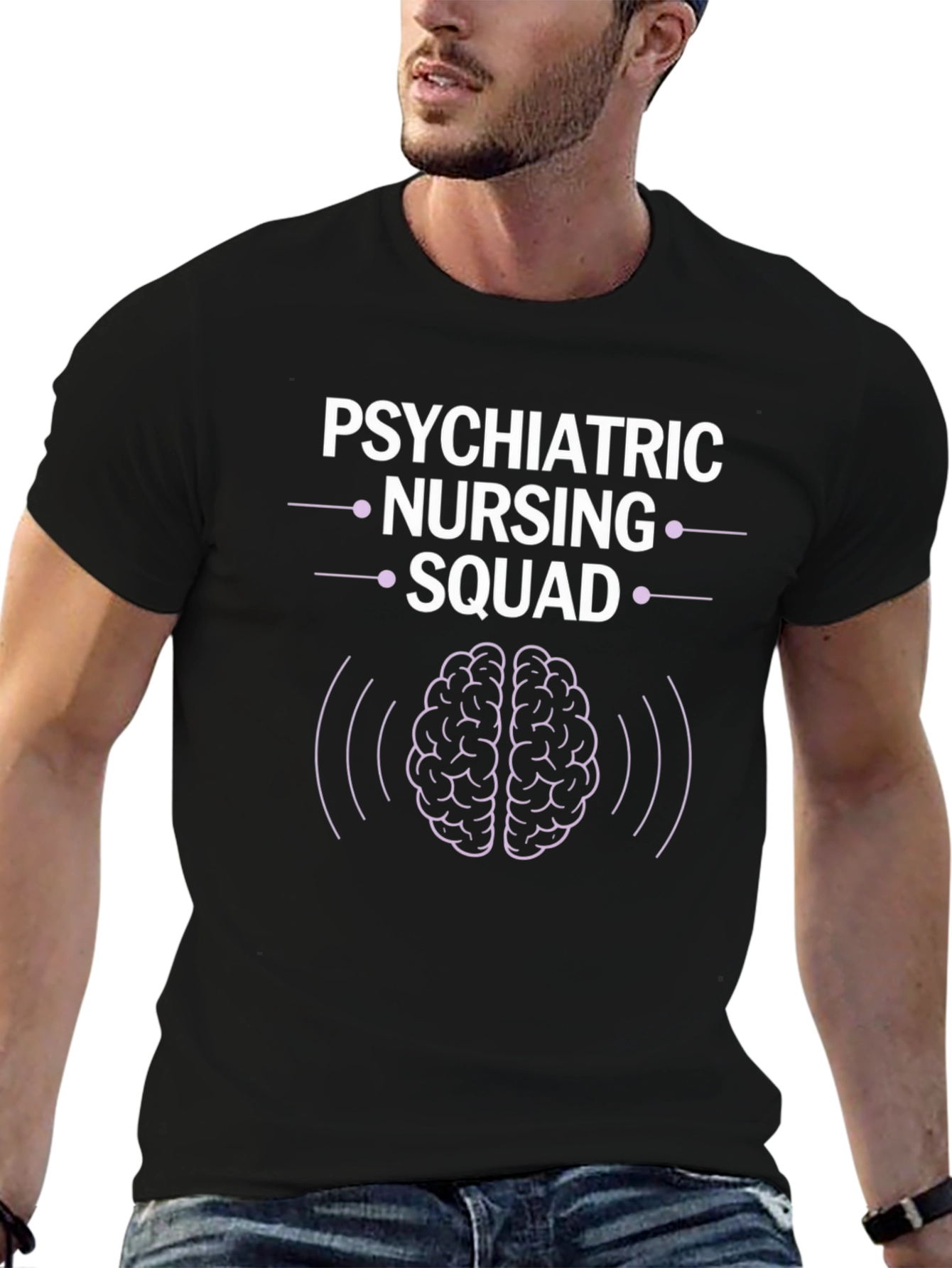 Psychiatric Nursing Squad Graphic T-Shirt