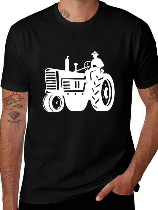 Black Tractor Graphic Tee - Farm Life Style
