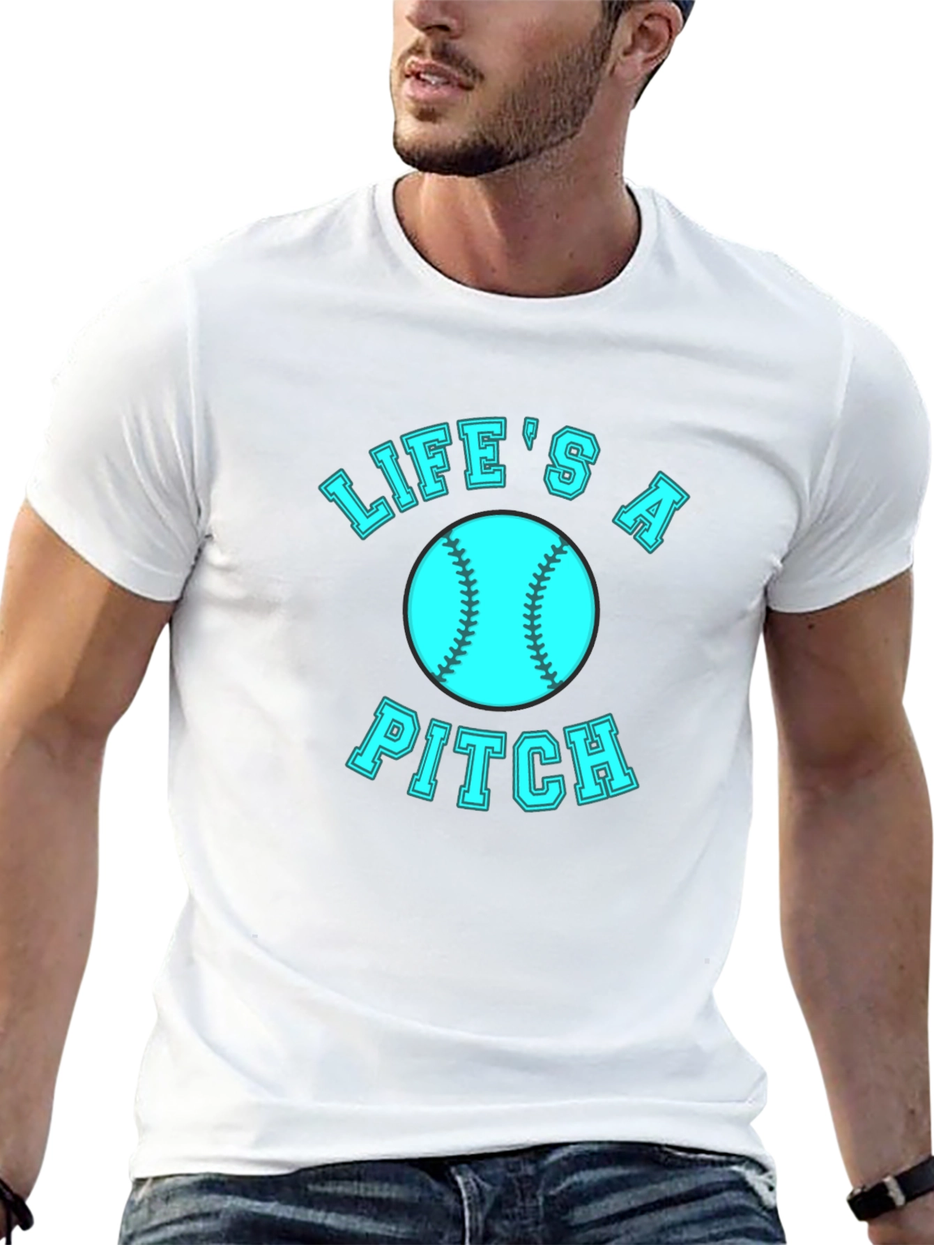 Lifes a Pitch Baseball T-Shirt