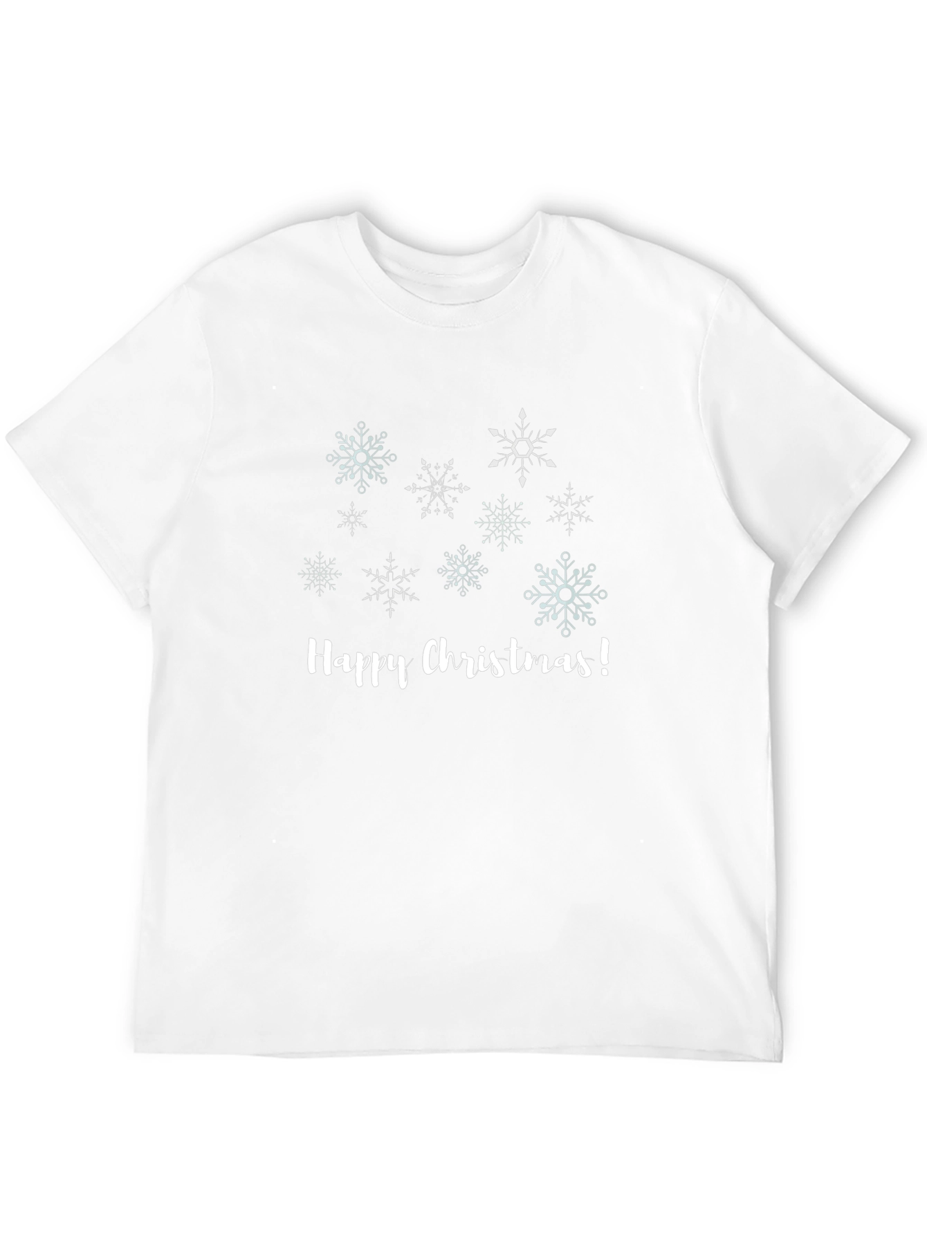 Happy Christmas Snowflake Graphic T-Shirt