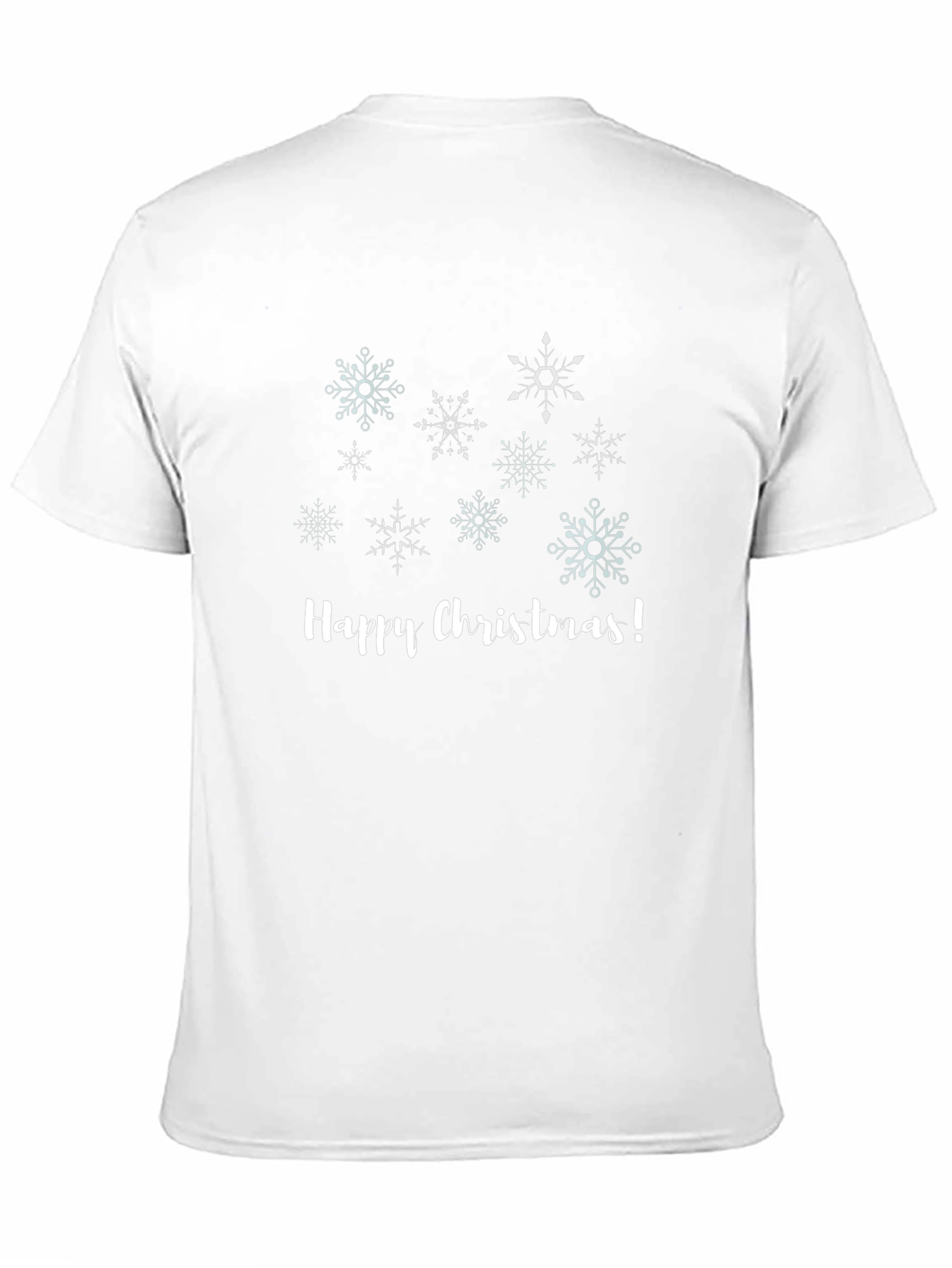 Happy Christmas Snowflake Graphic T-Shirt
