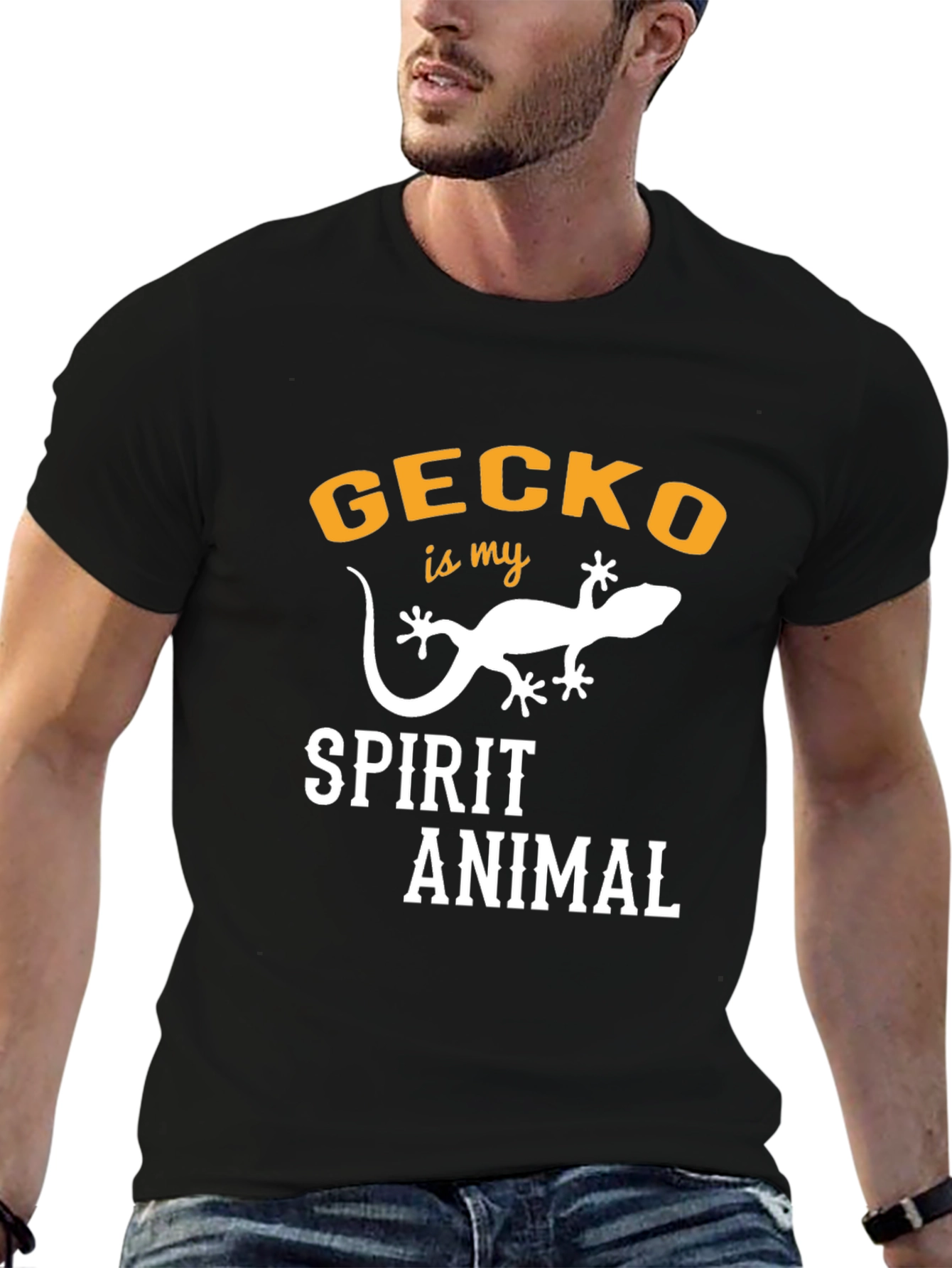 Gecko Spirit Animal Graphic T-Shirt