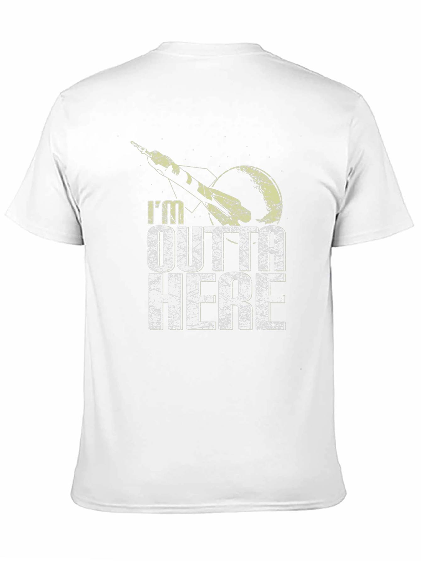 Im Outta Here Graphic Tee - Space Rocket T-Shirt