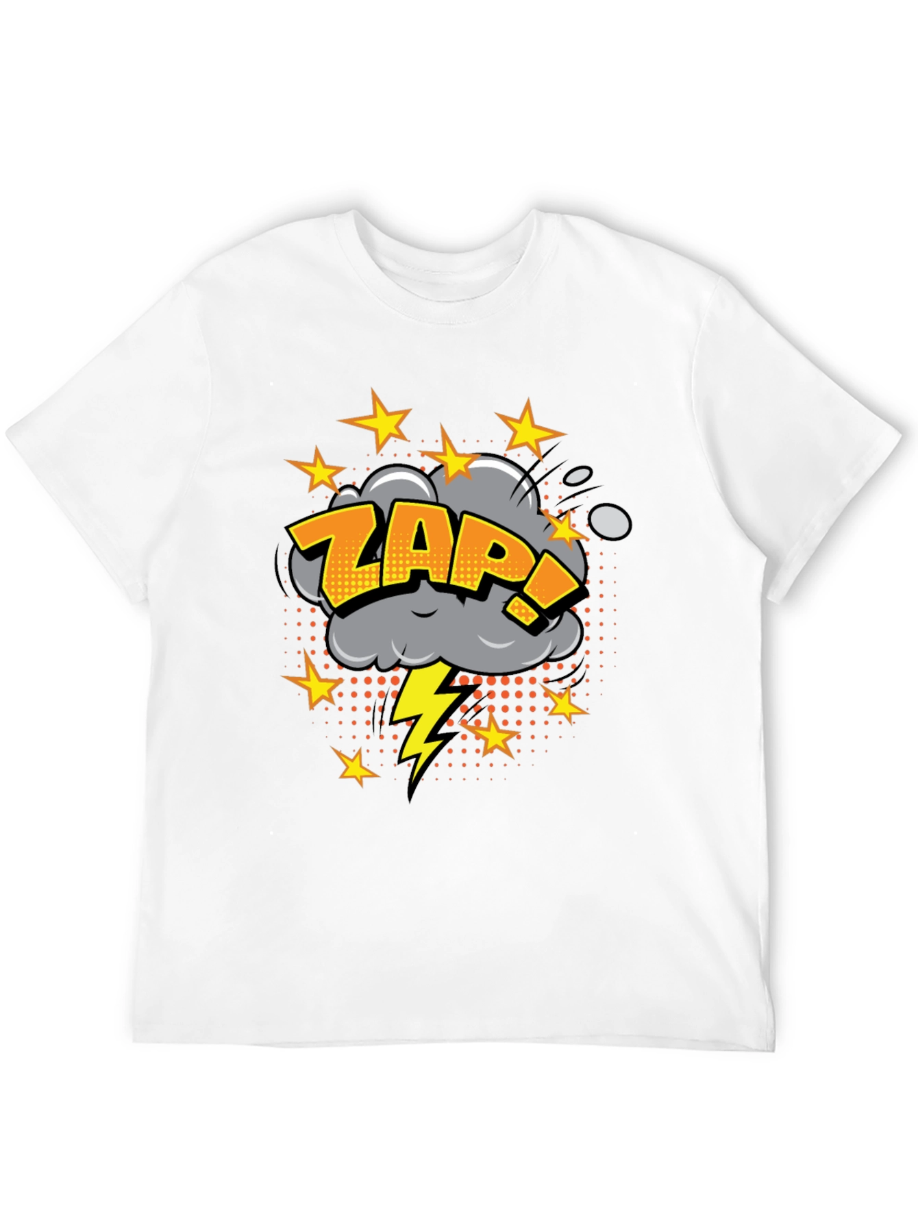 Zap! Graphic Print Black T-Shirt