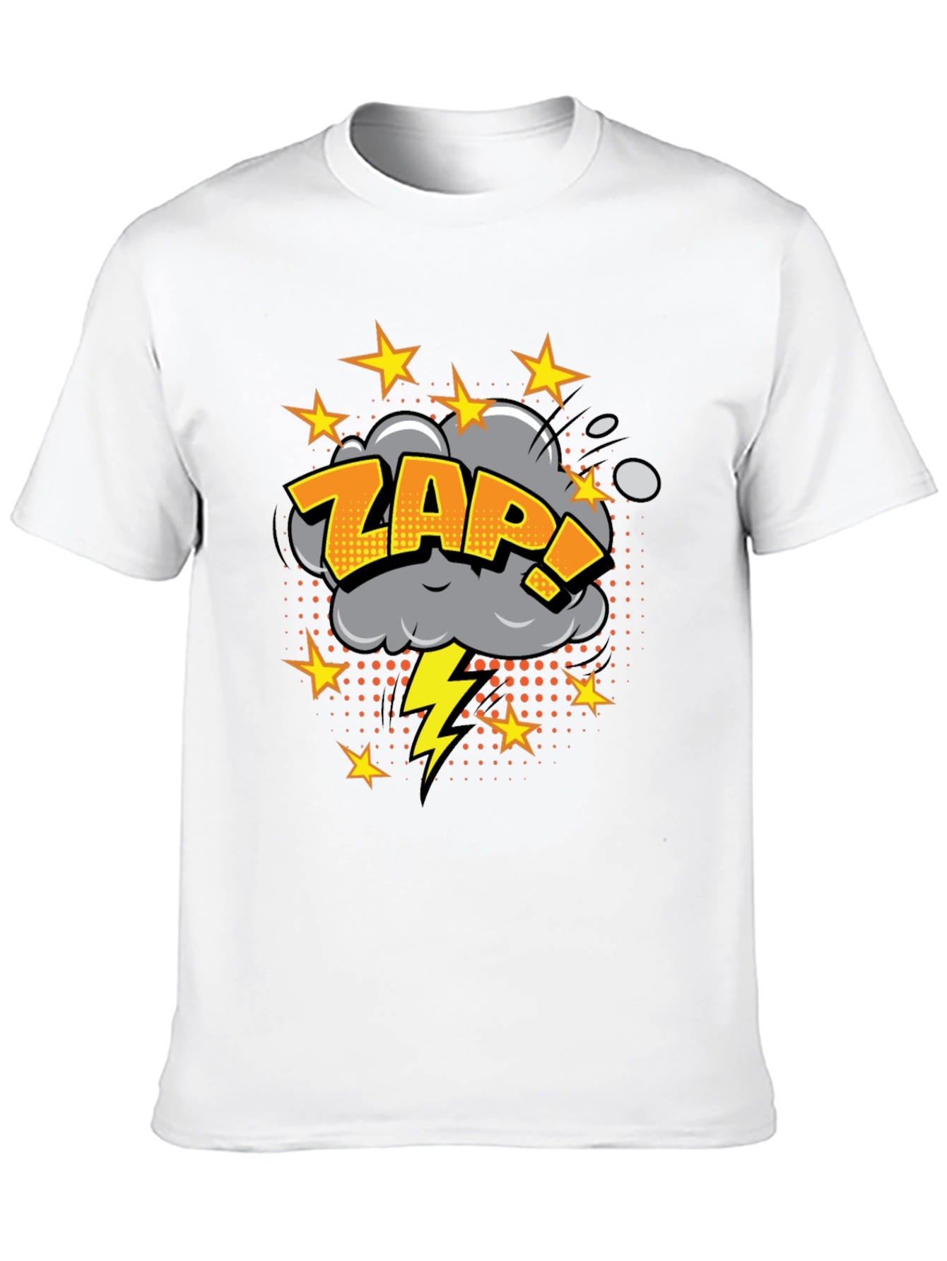 Zap! Graphic Print Black T-Shirt