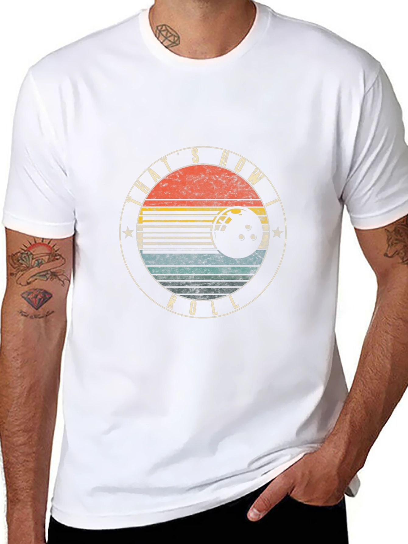 Thats How I Roll Bowling T-Shirt - Retro Design