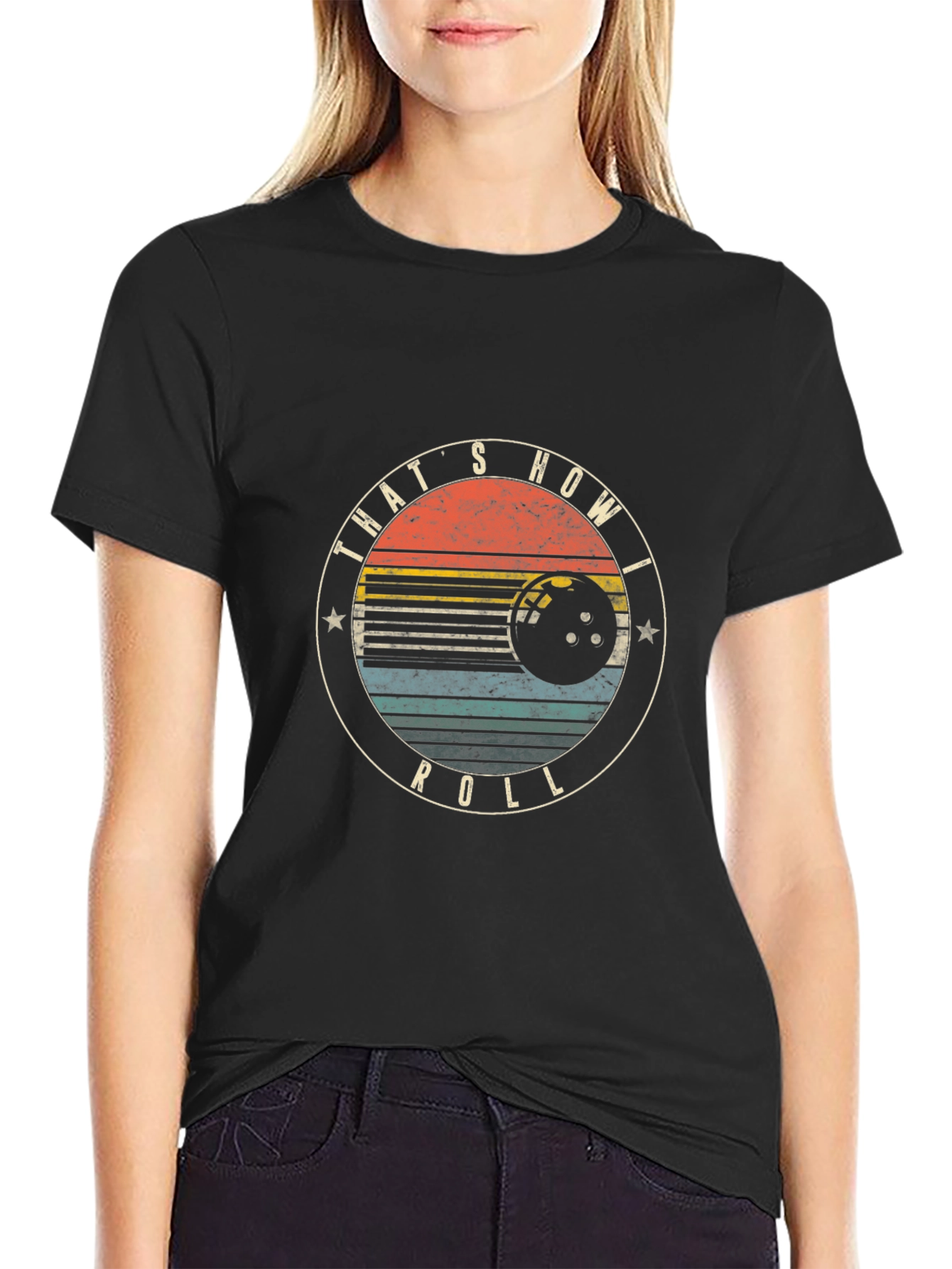 Thats How I Roll Bowling T-Shirt - Retro Design