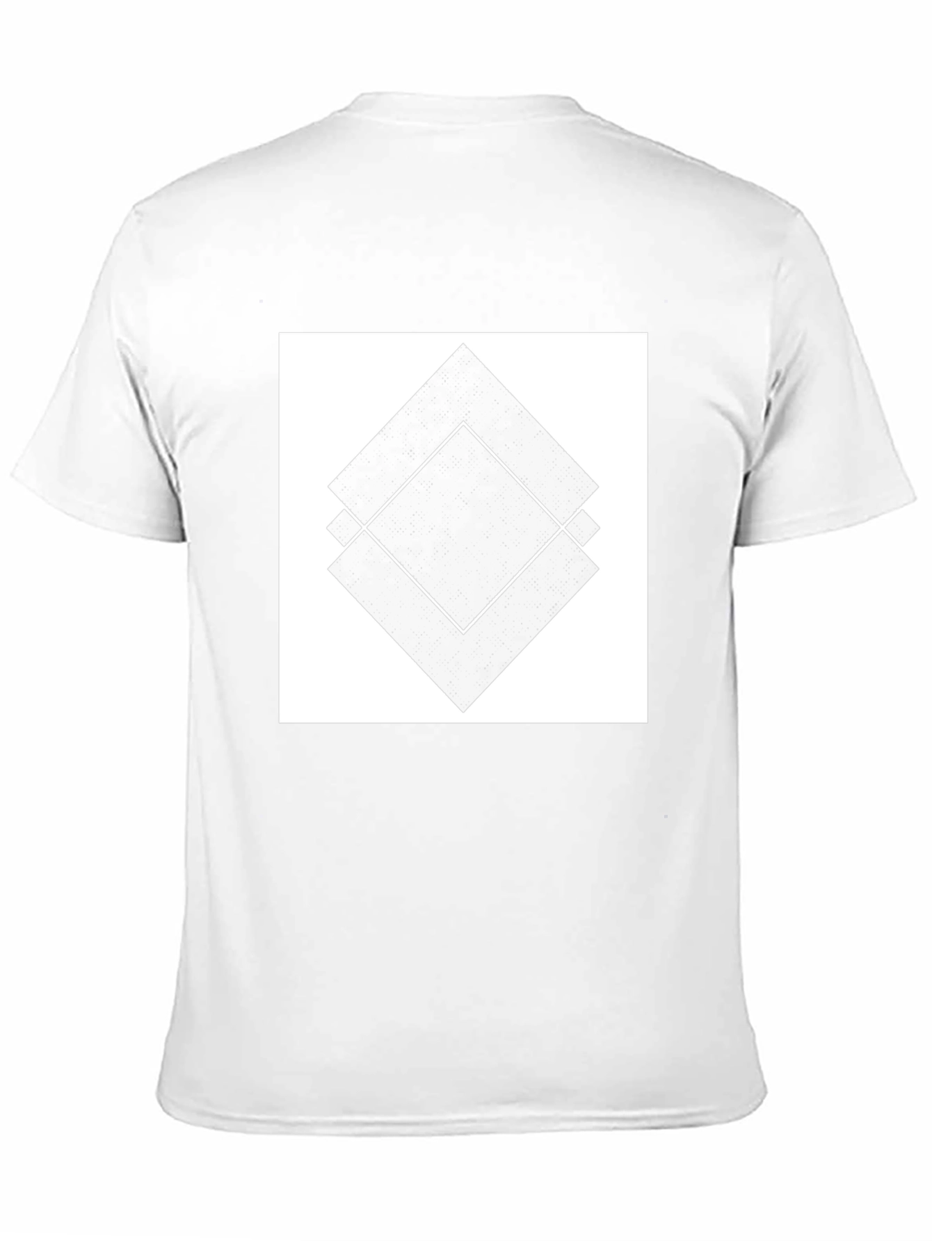 Abstract Diamond Design Black T-Shirt