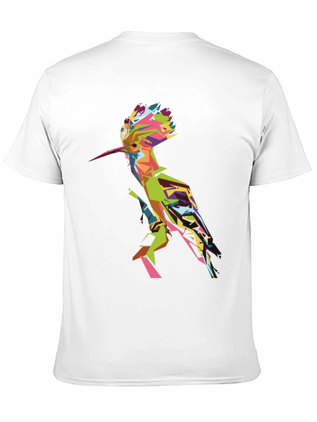 Geometric Bird Graphic Tee - Mens Black T-Shirt