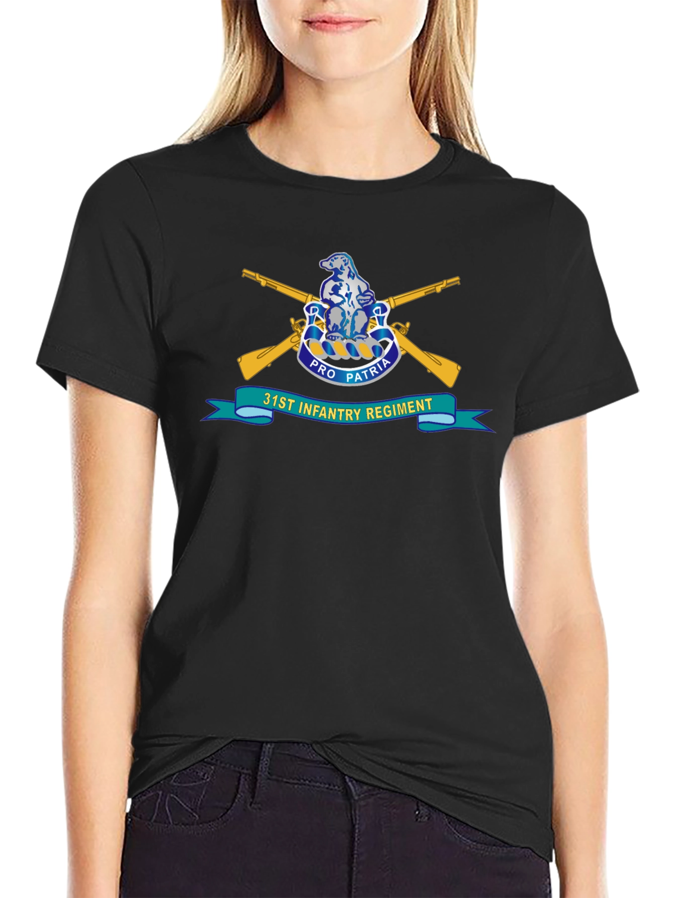 31st Infantry Regiment T-Shirt - Black