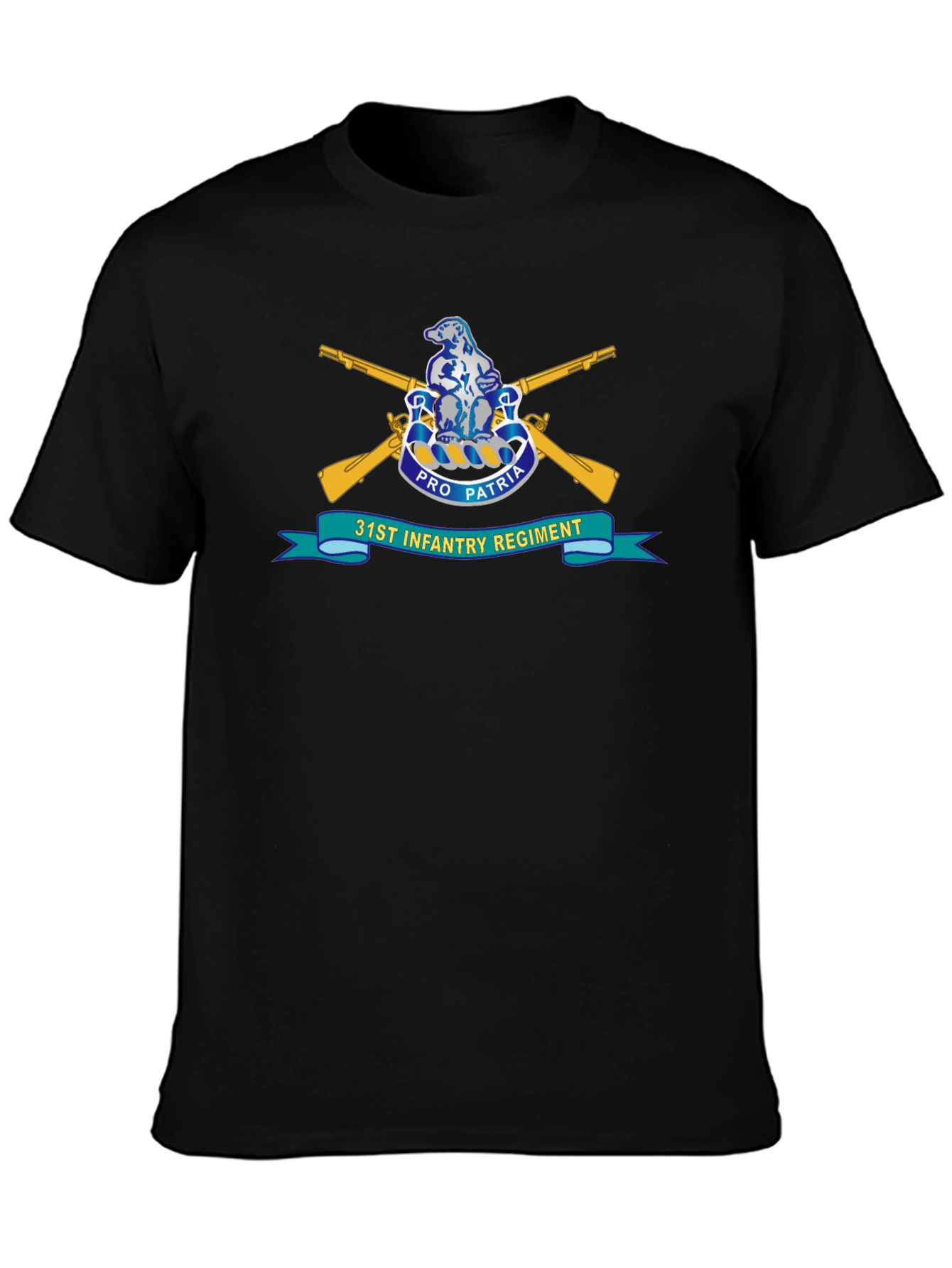31st Infantry Regiment T-Shirt - Black