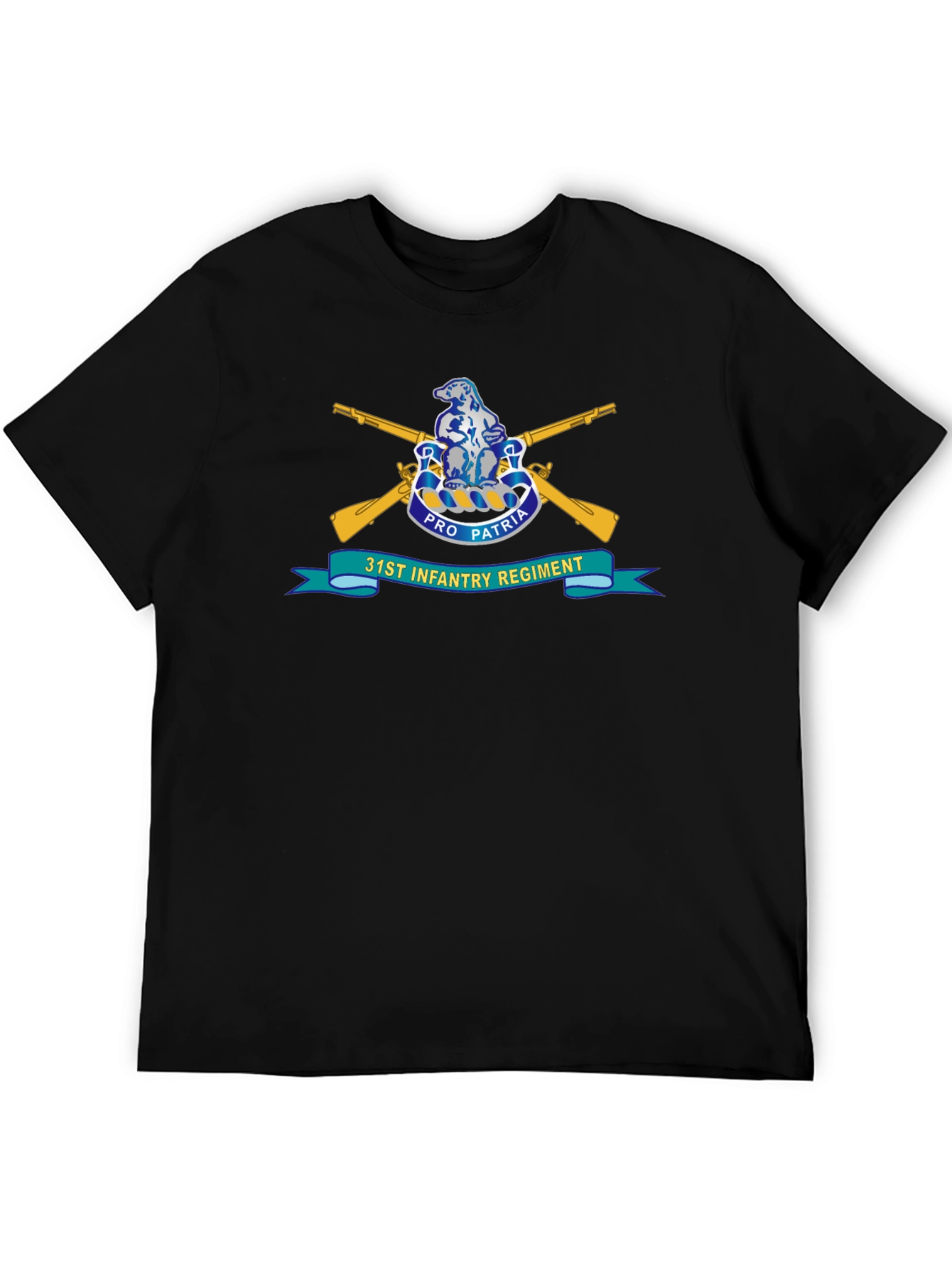 31st Infantry Regiment T-Shirt - Black