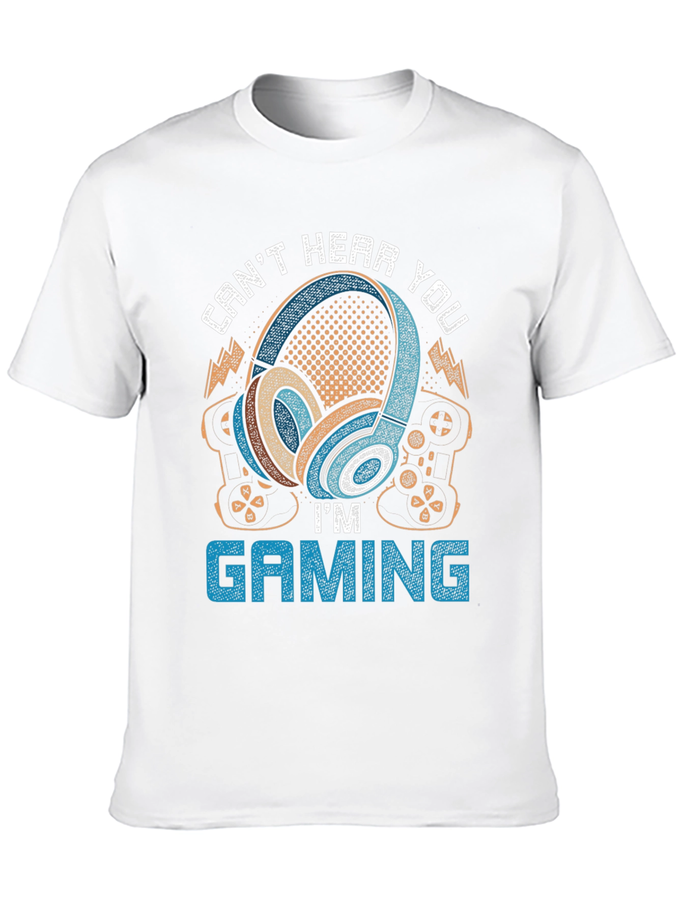 Gamer Headphones T-Shirt - Cant Hear You Im Gaming