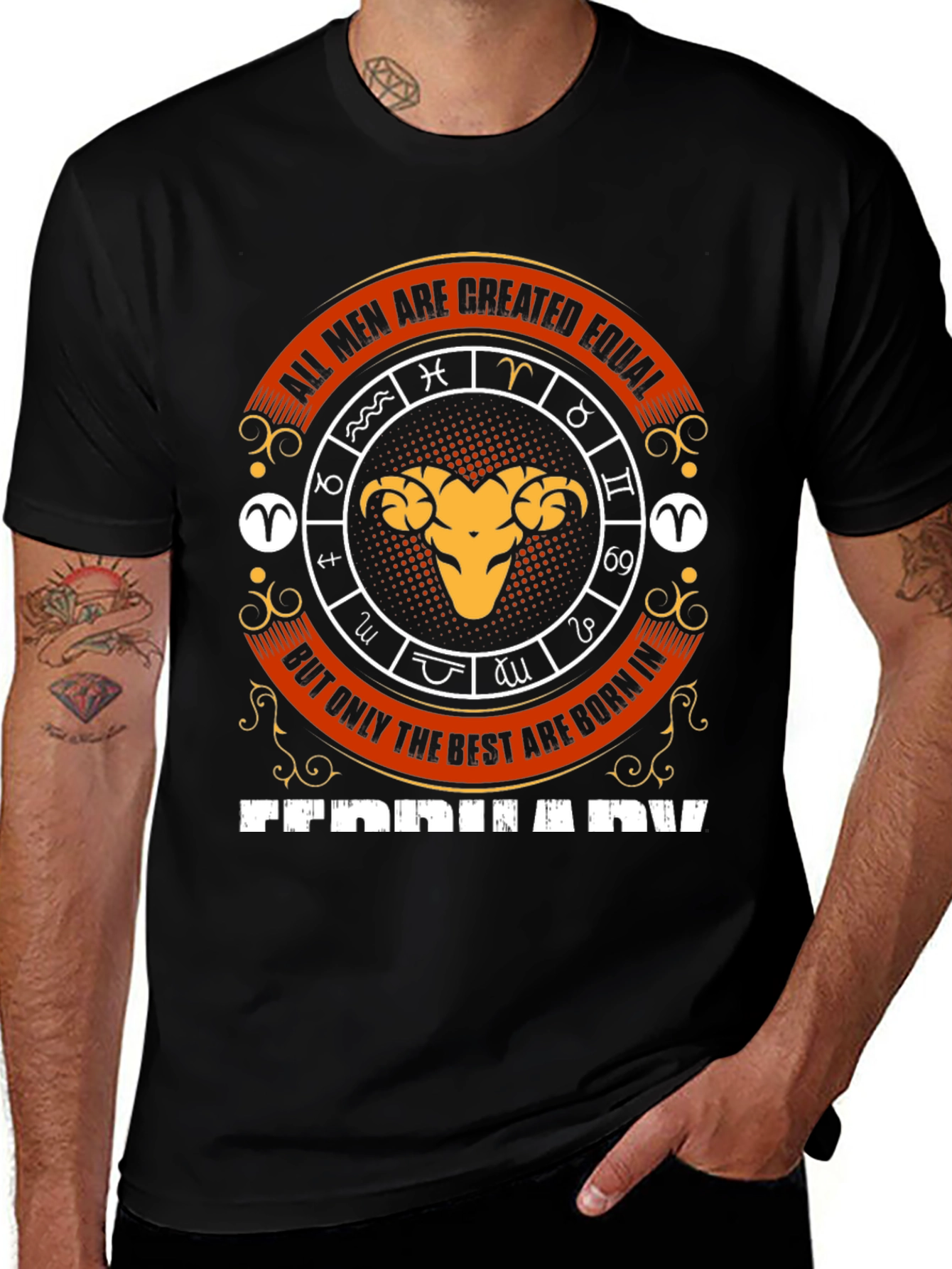 Born in February Zodiac T-Shirt