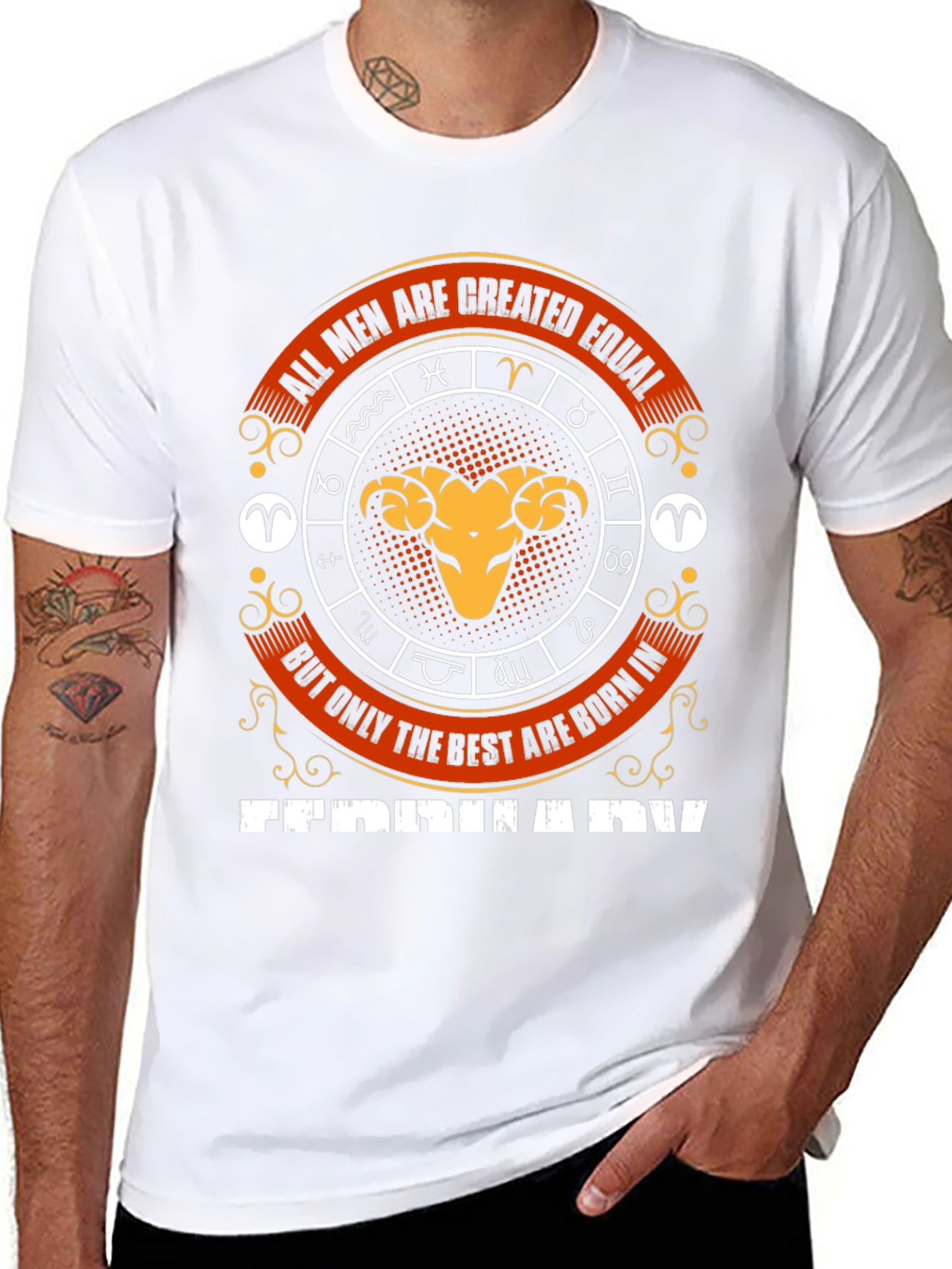 Born in February Zodiac T-Shirt