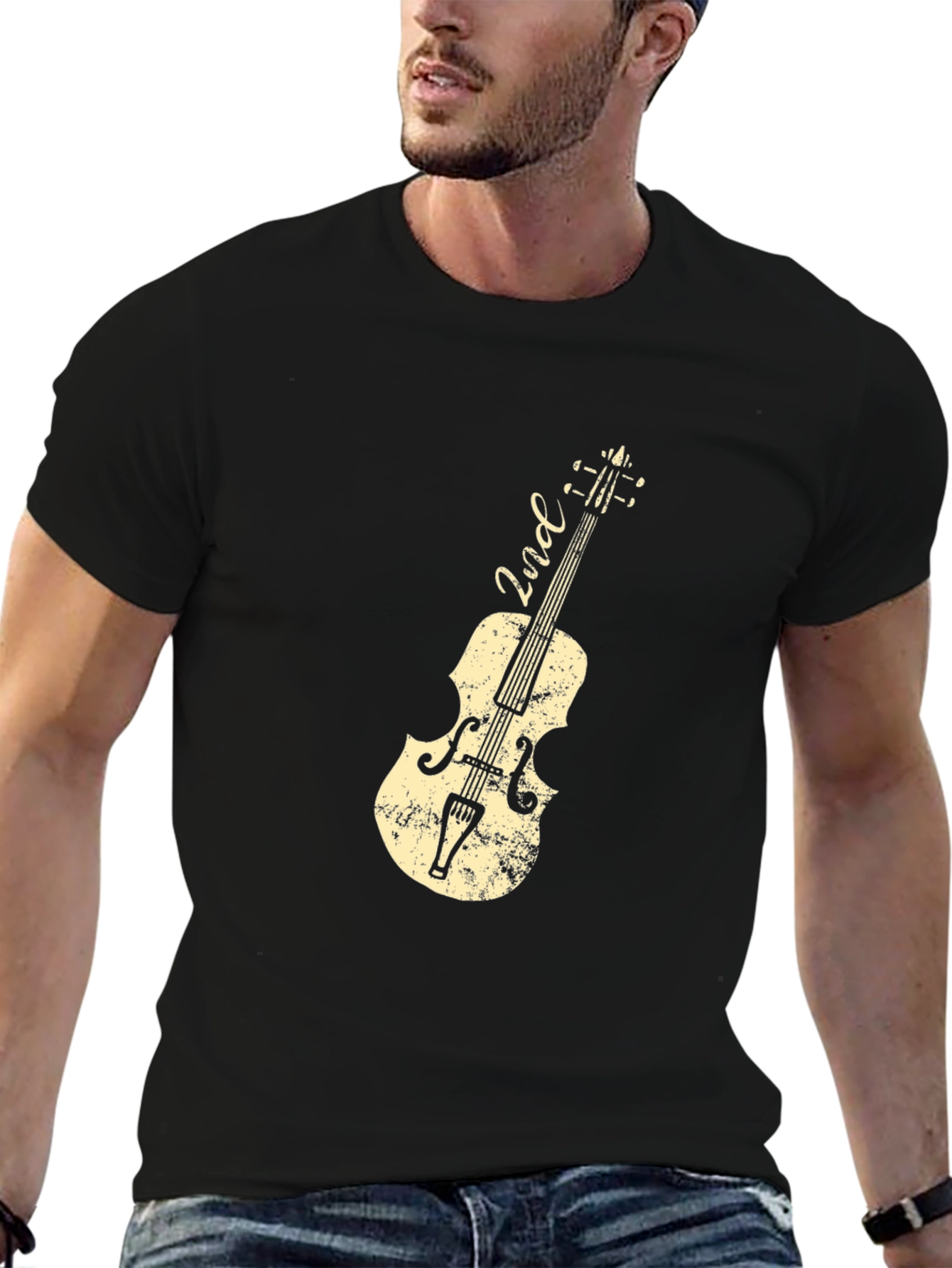 2nd Fiddle Black Graphic Tee