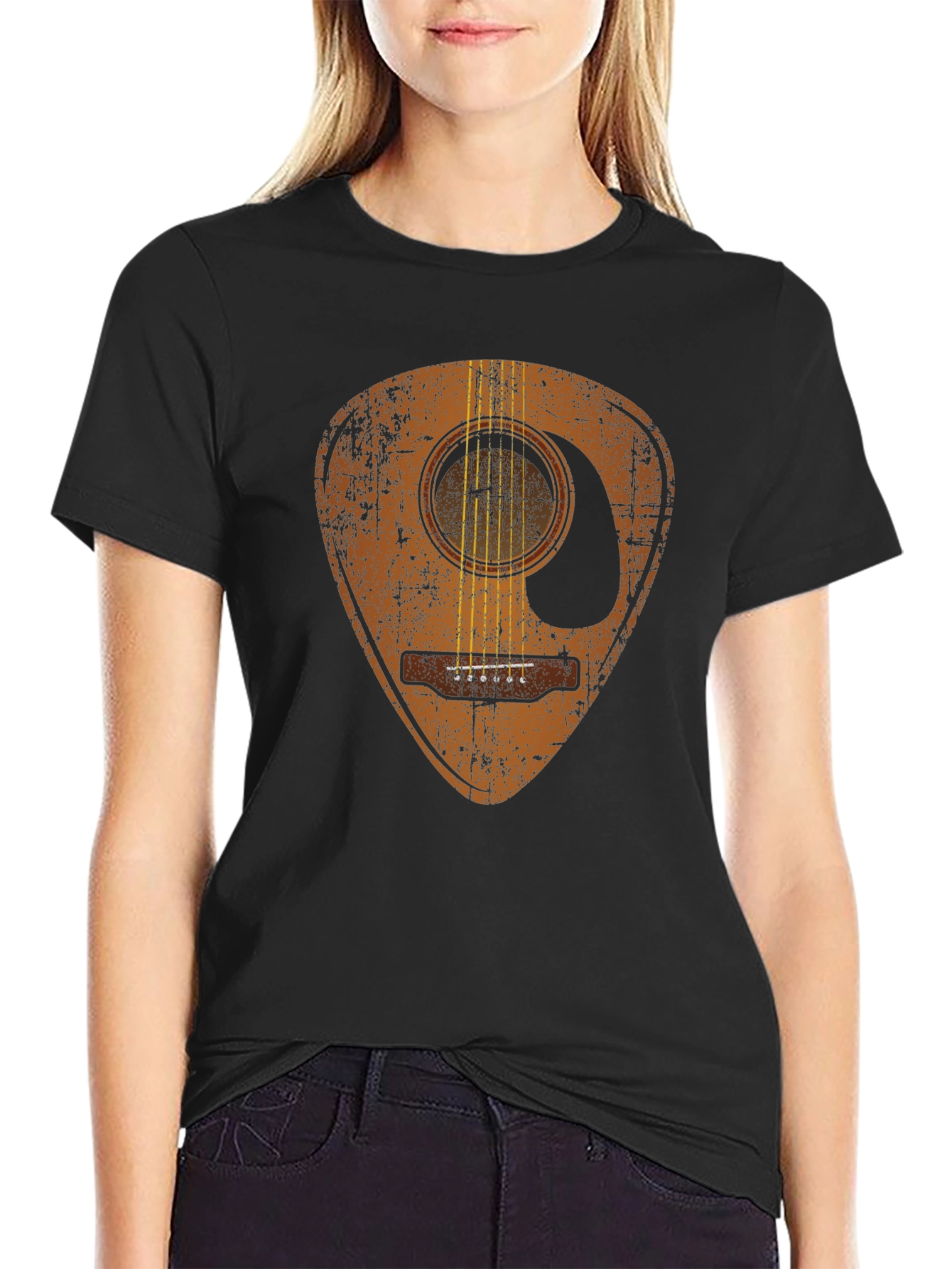 Guitar Pick Acoustic Graphic Tee
