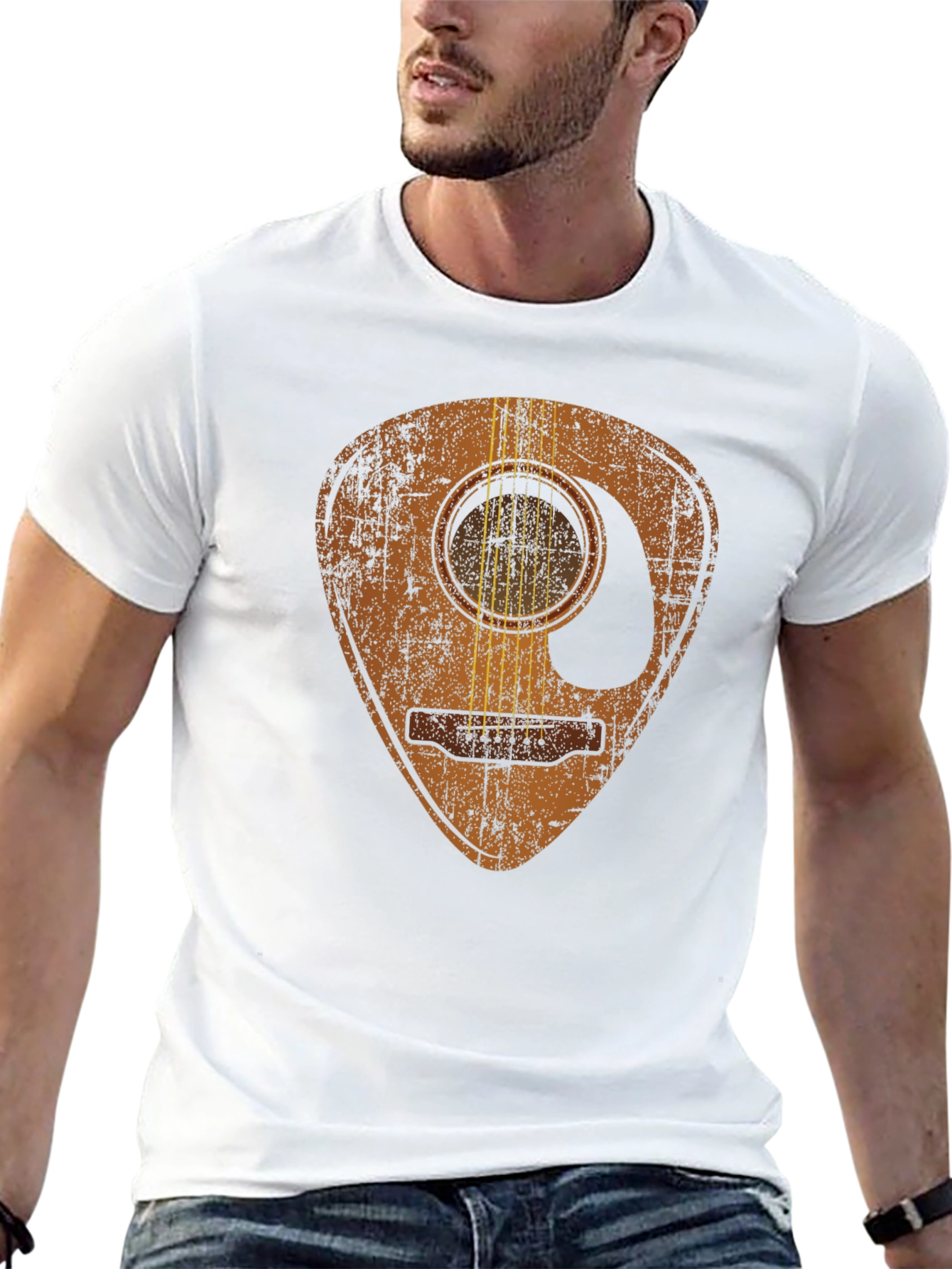 Guitar Pick Acoustic Graphic Tee