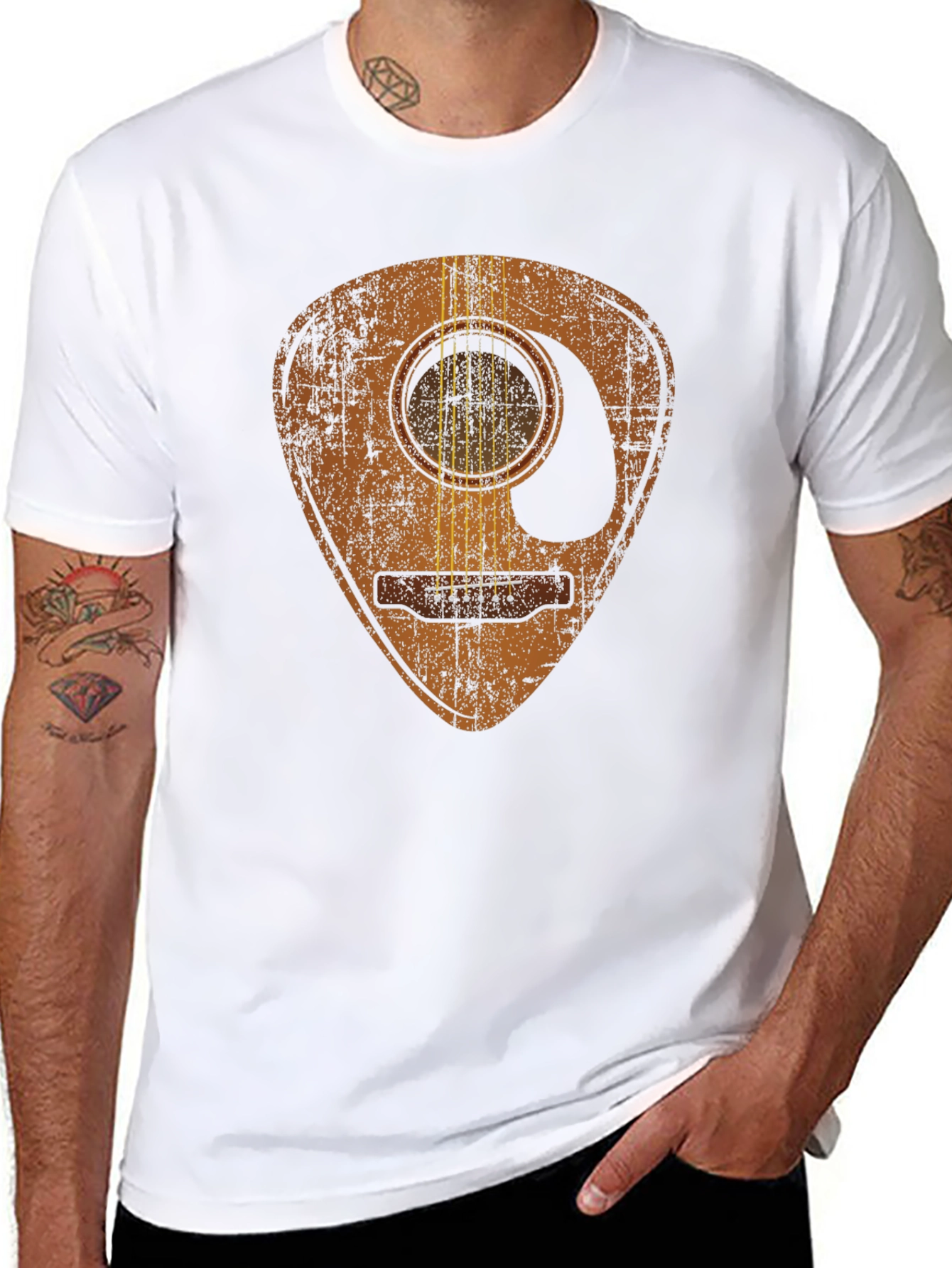 Guitar Pick Acoustic Graphic Tee