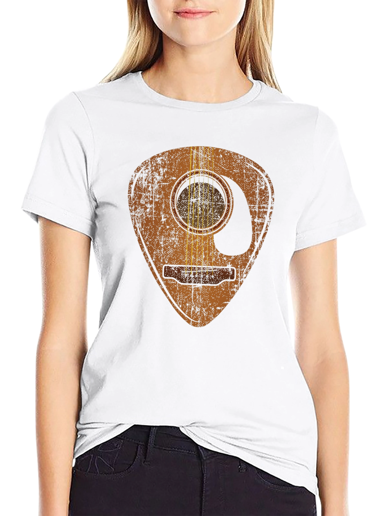Guitar Pick Acoustic Graphic Tee