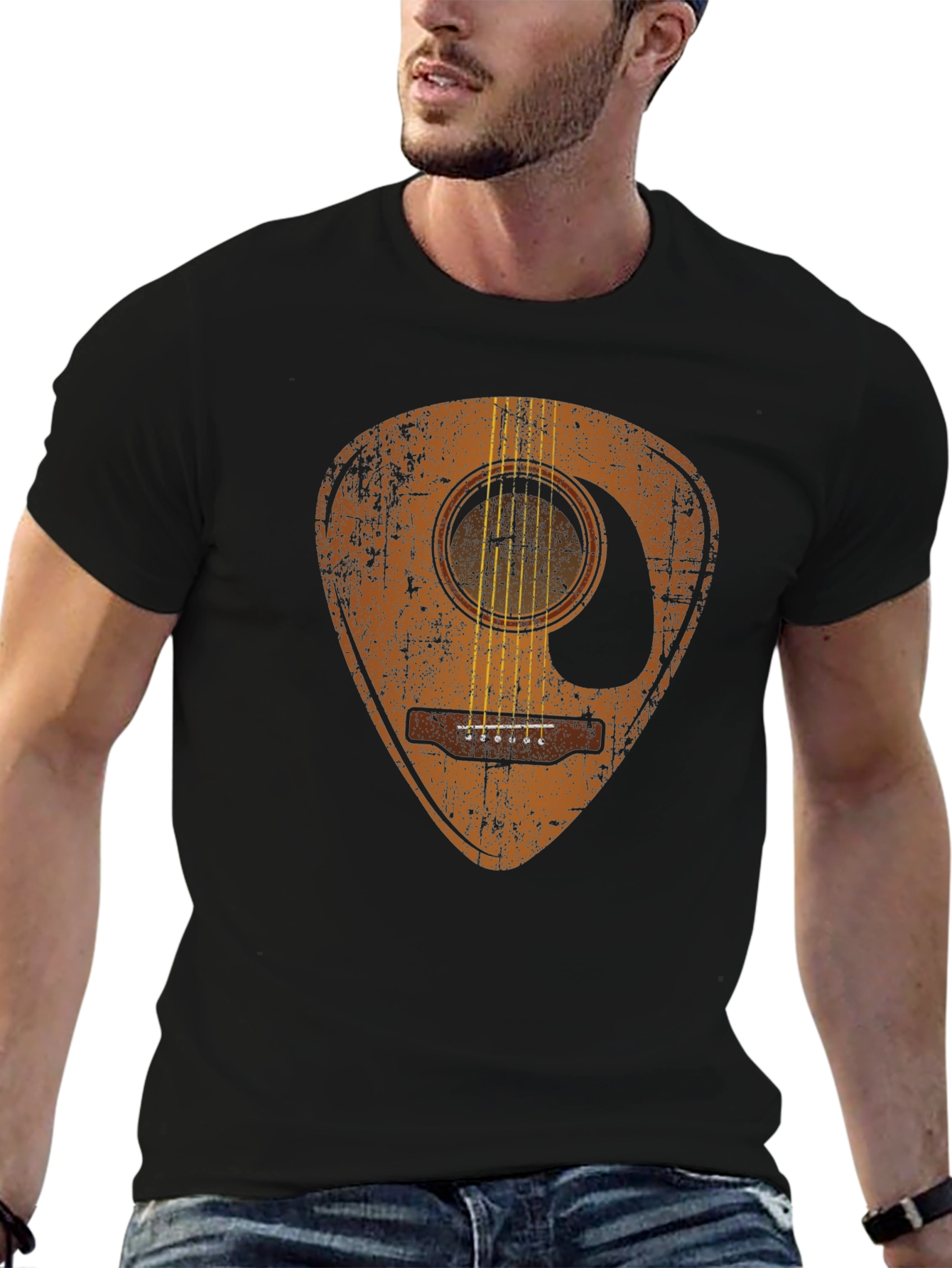 Guitar Pick Acoustic Graphic Tee