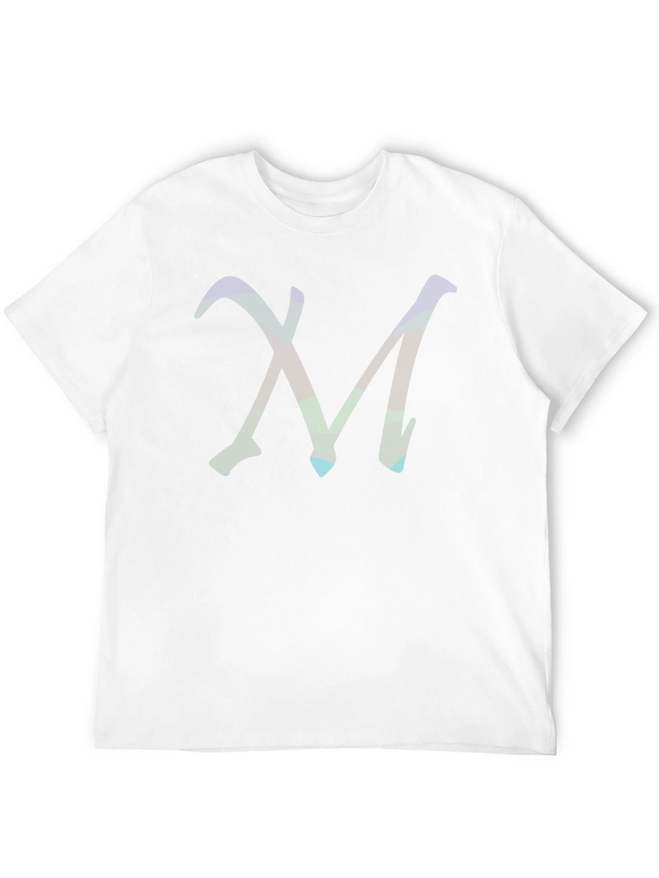 Abstract M Graphic Tee - Modern Black T-Shirt