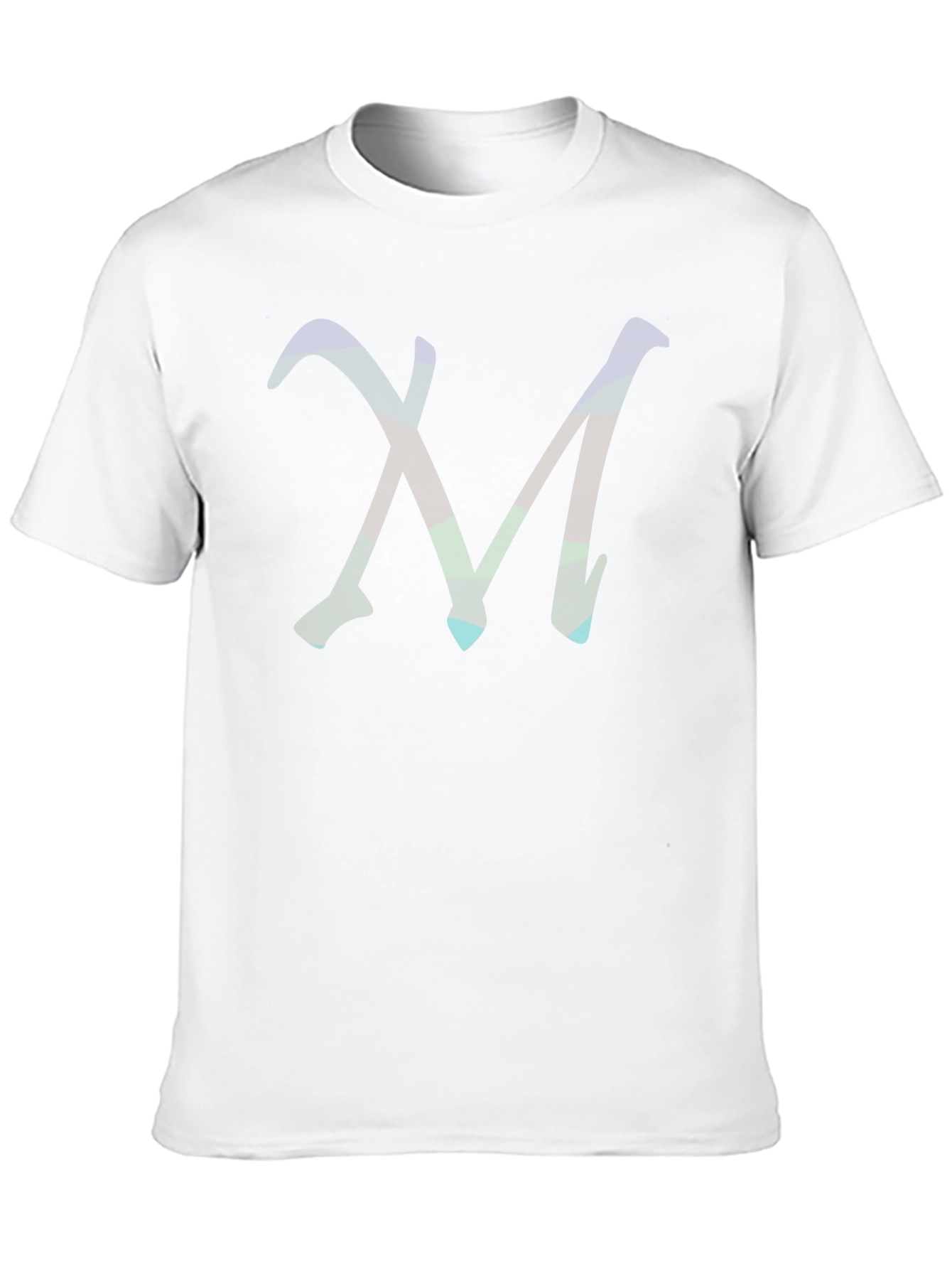 Abstract M Graphic Tee - Modern Black T-Shirt