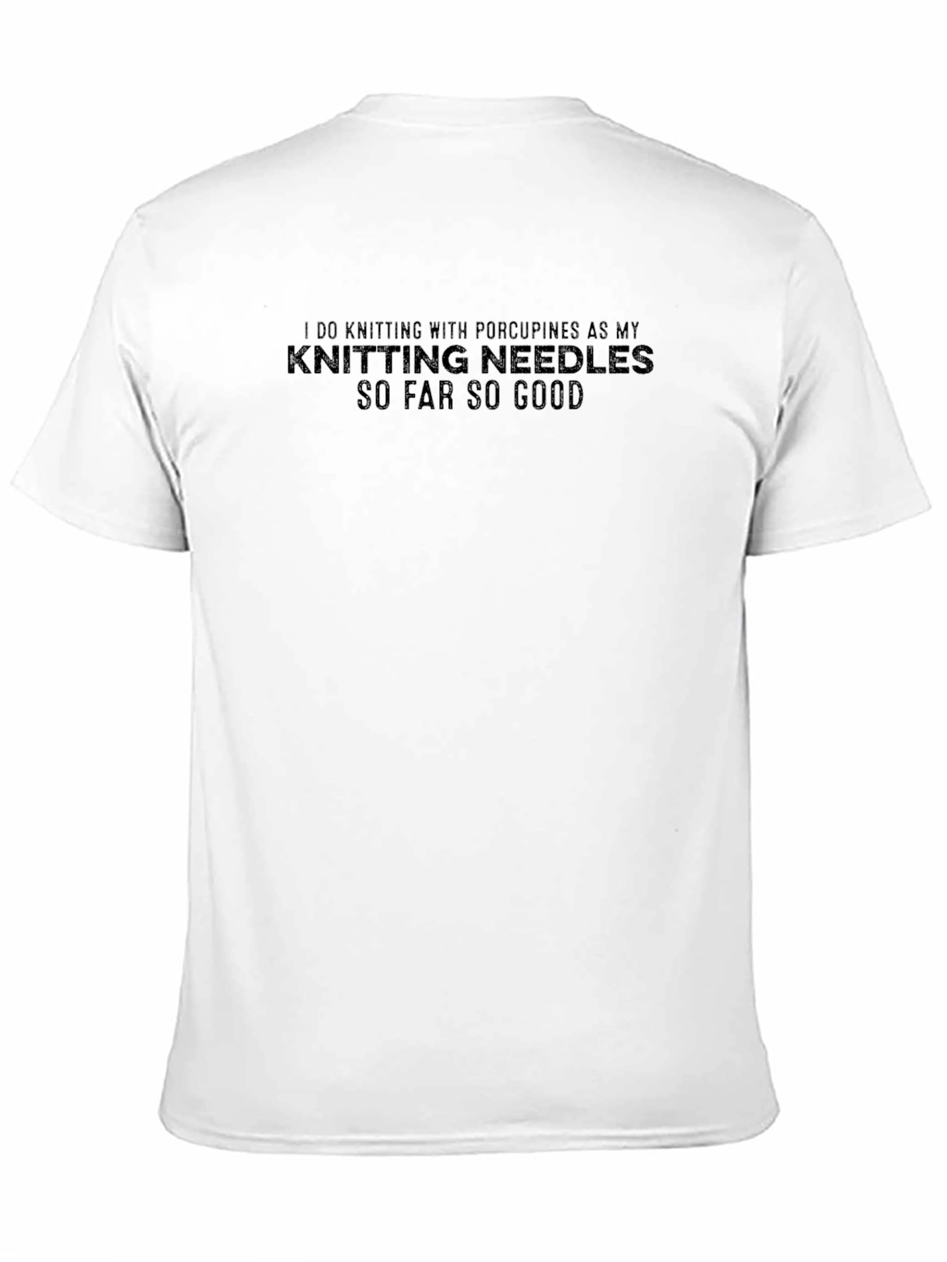 Knitting with Porcupines T-Shirt - Unique Novelty Tee