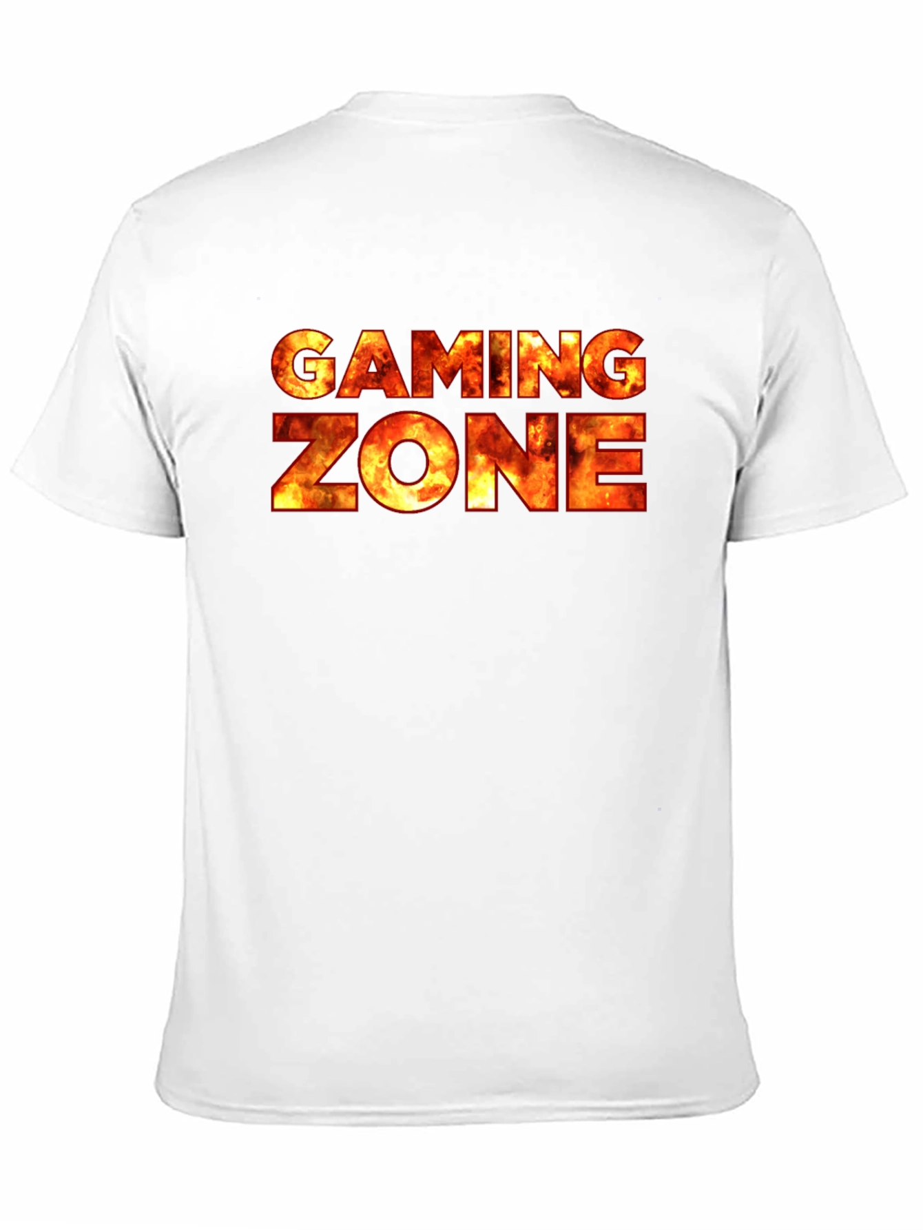 Gaming Zone Black T-Shirt - Fiery Gamer Style