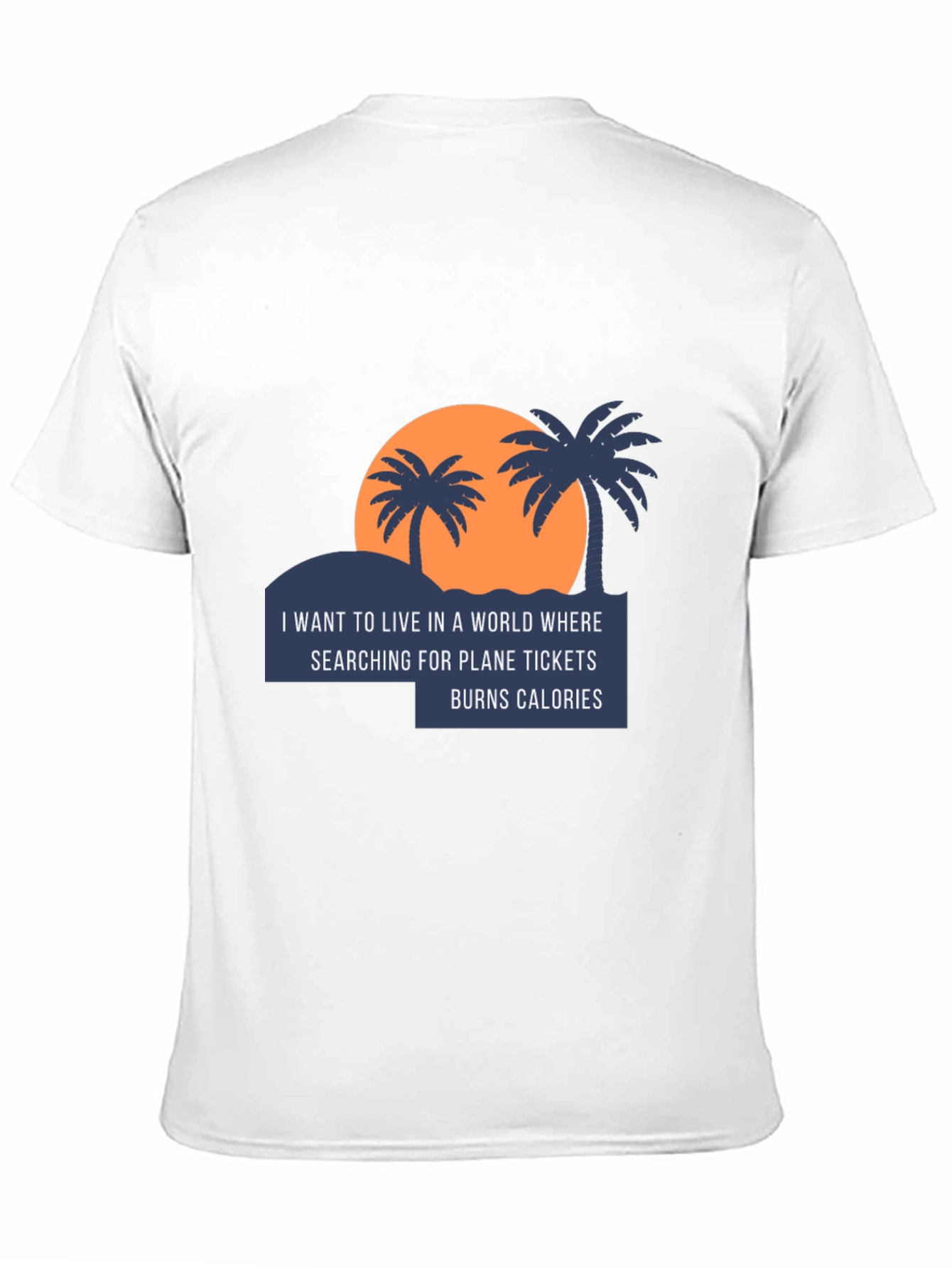 Funny Travel T-Shirt - Plane Tickets Burn Calories