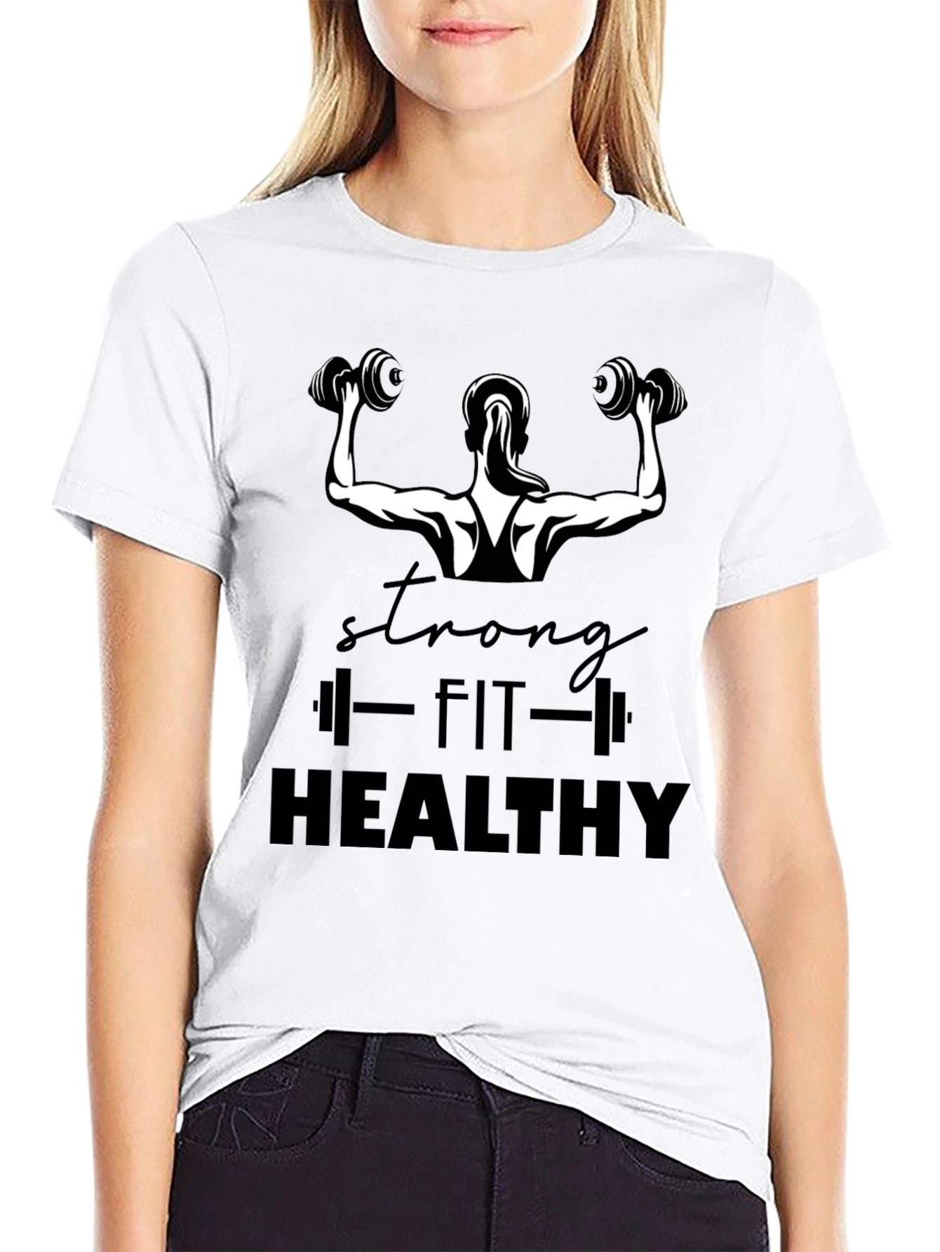 Strong Fit Healthy Workout T-Shirt