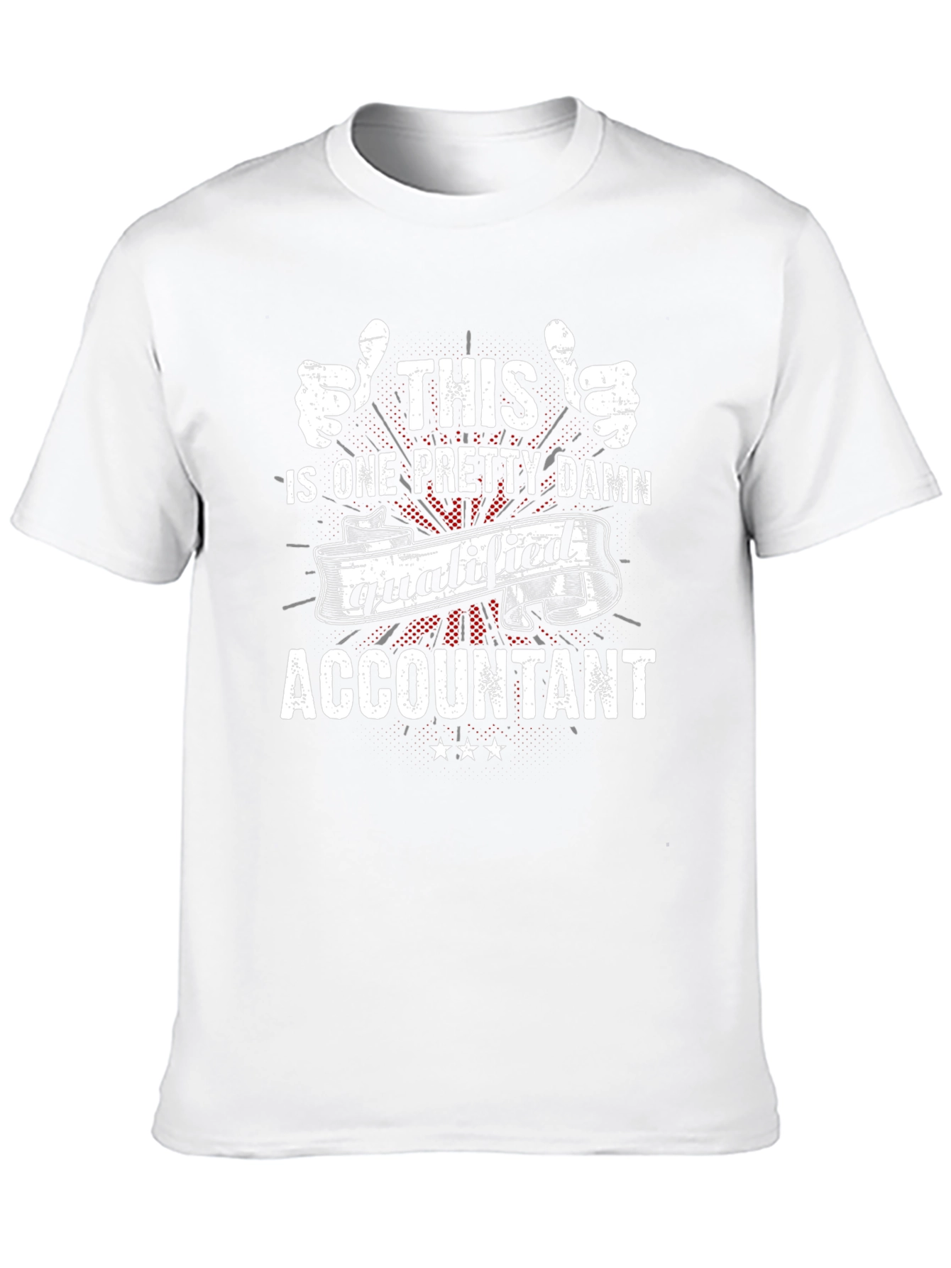 Qualified Accountant Graphic T-Shirt - Black