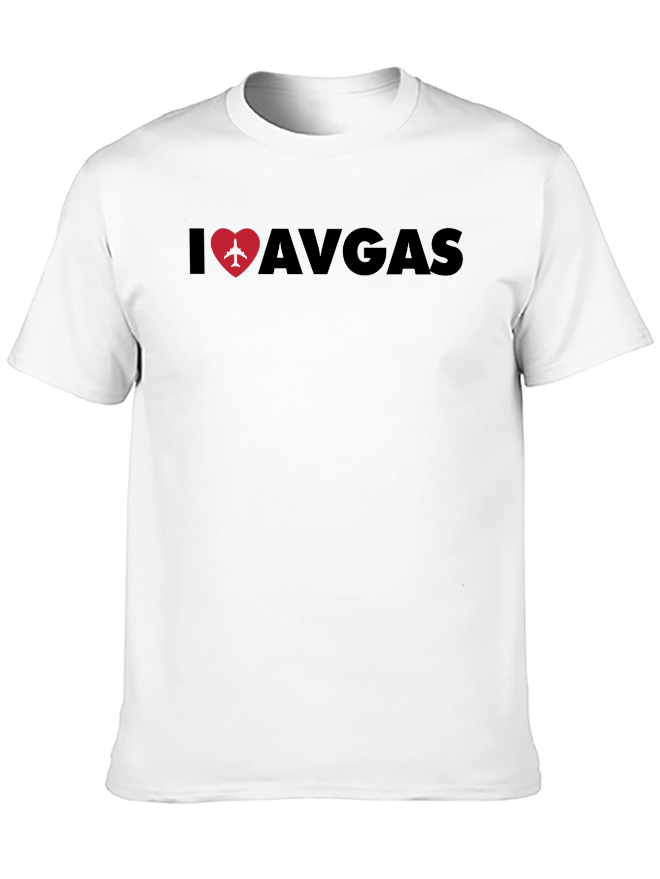 I Love Avgas Black T-Shirt