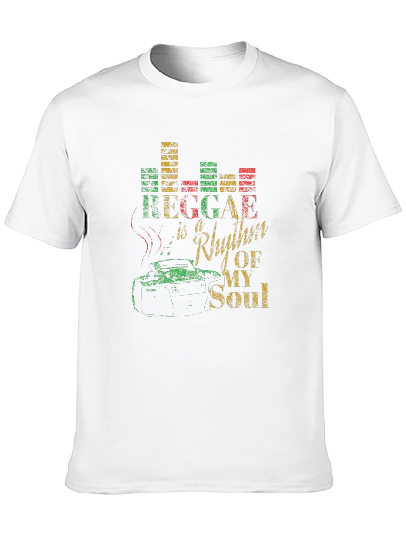 Reggae Rhythm of My Soul Black Graphic T-Shirt