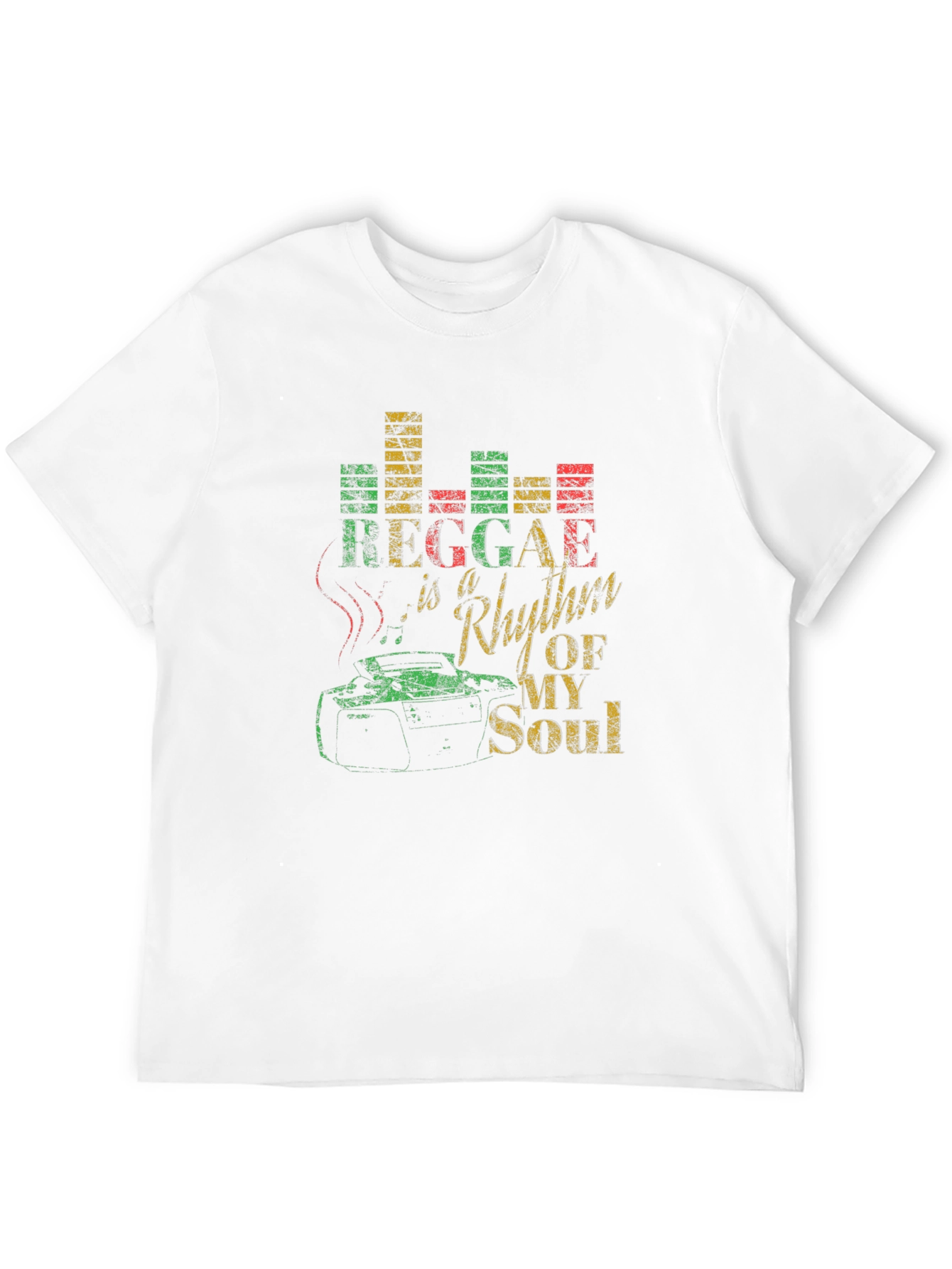 Reggae Rhythm of My Soul Black Graphic T-Shirt