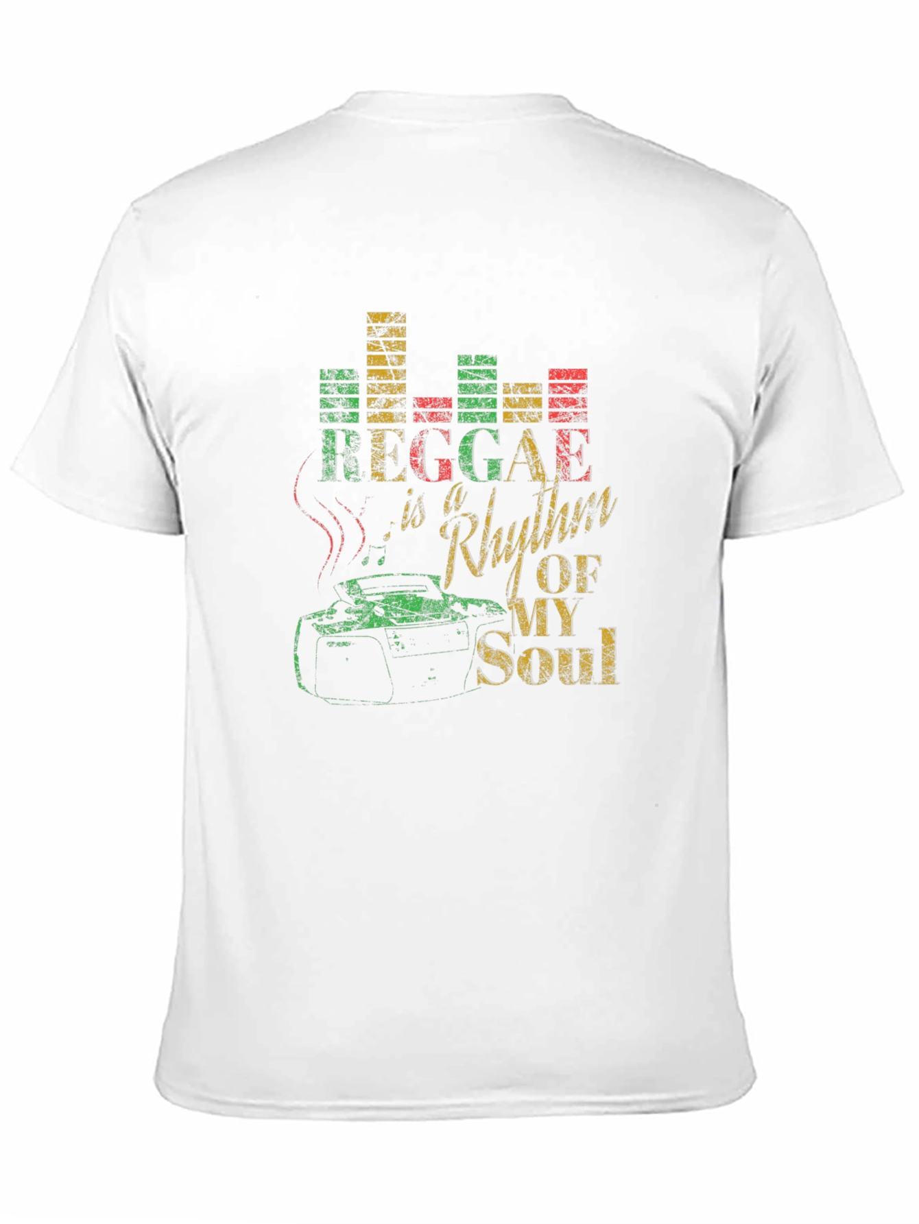 Reggae Rhythm of My Soul Black Graphic T-Shirt